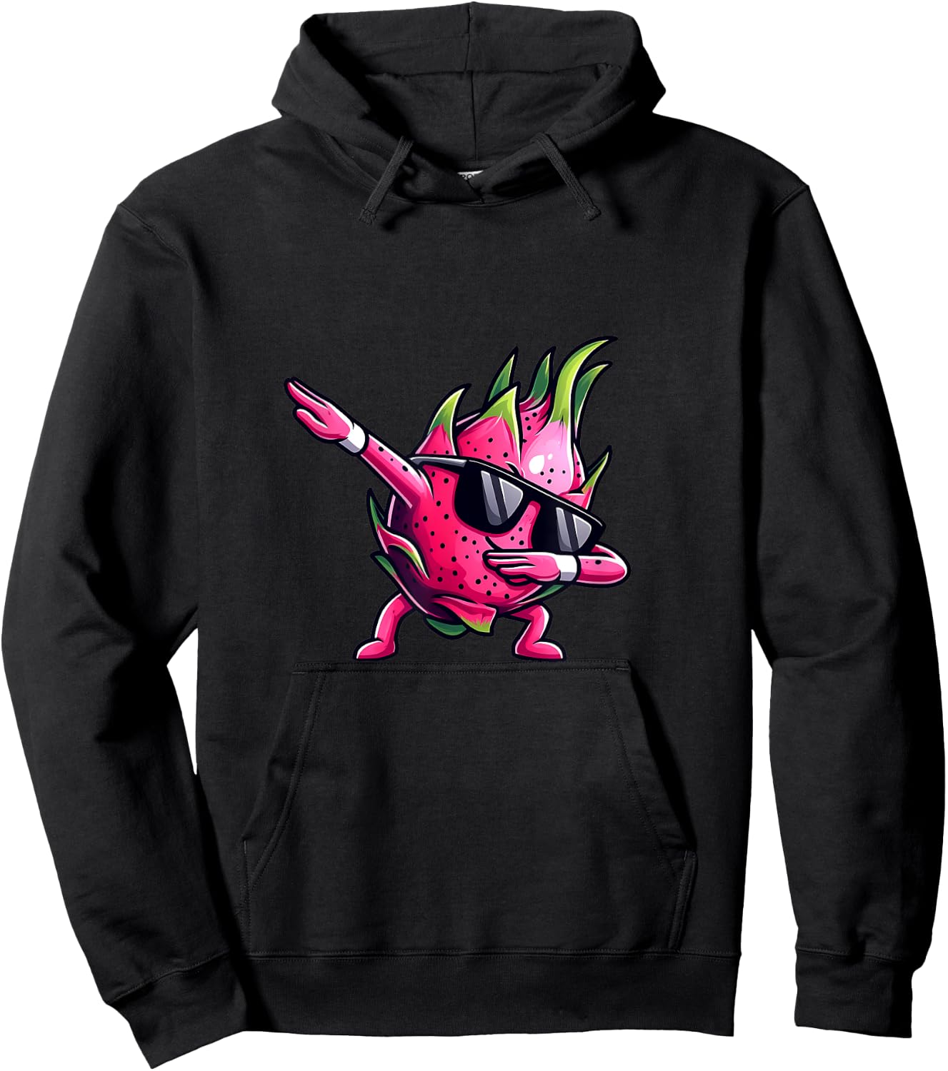 Dab Fruit Dancing Dabbing Dragon Fruit Meme Hoodie - Hoodie | Black