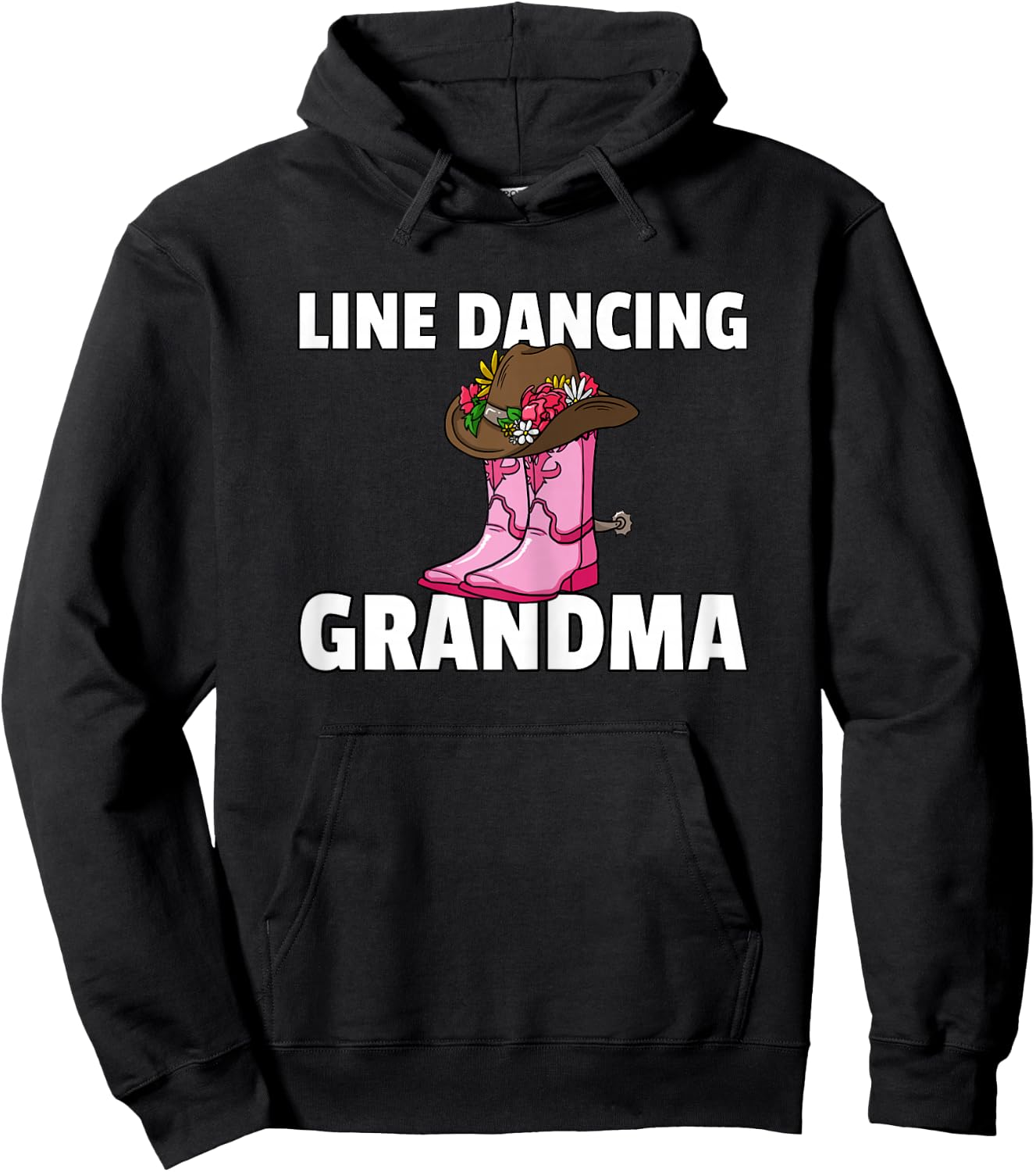 Line Dance Grandma Country Music Dancing Dancer Hoodie - Hoodie | Black