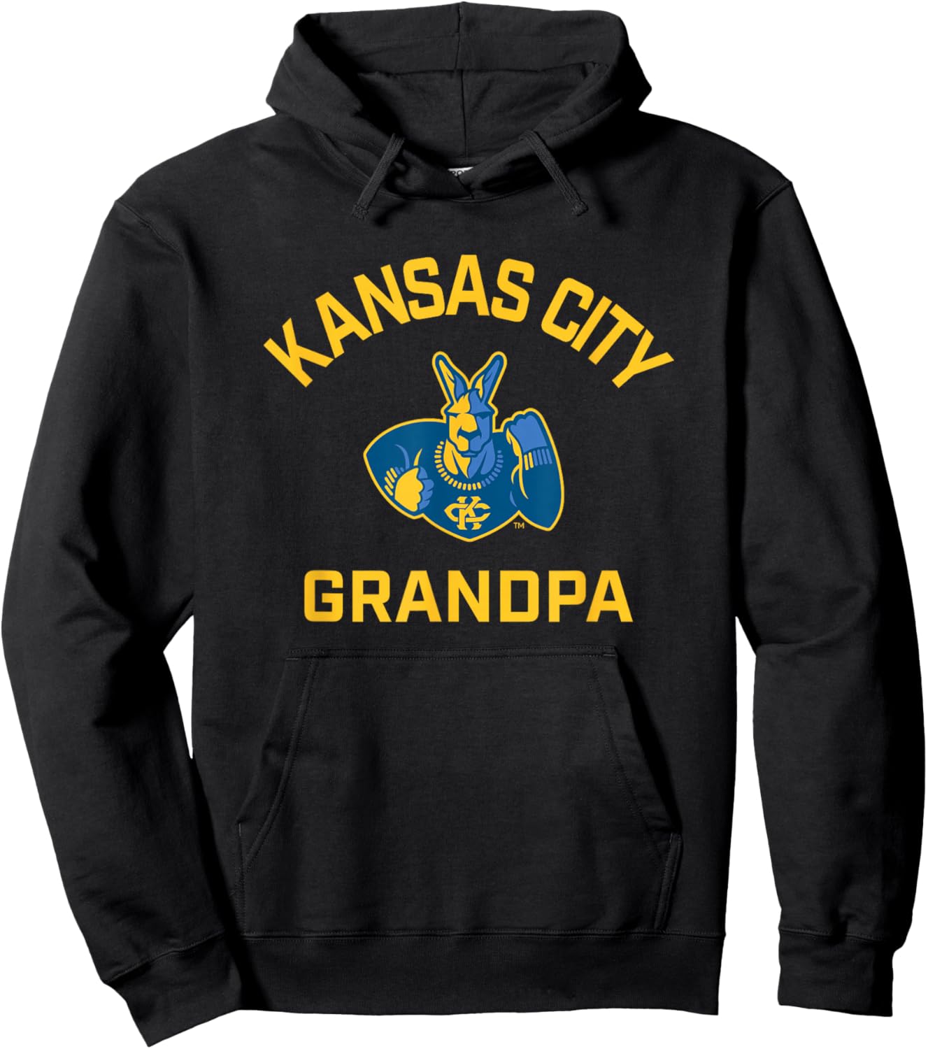 University of Missouri Kansas City UMKC Arched Grandpa Hoodie - Hoodie | Black