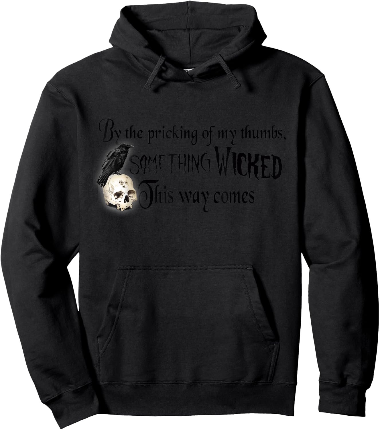 By the Pricking of My Thumbs, Shakespeare Macbeth Witches Hoodie - Hoodie | Black
