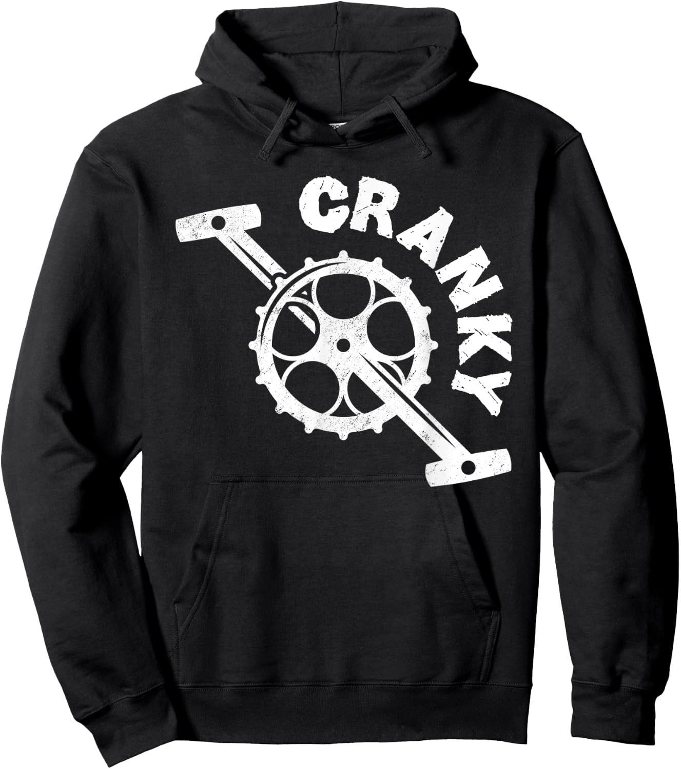 Cycling Apparel & Gifts Collection - Bicycle Crank - -Adults, -Kids - Black - Short Sleeve - Small - Crew Collar - Classic Modern - Cycling - Birthday - Women Cyclists Hoodie - Hoodie | Black