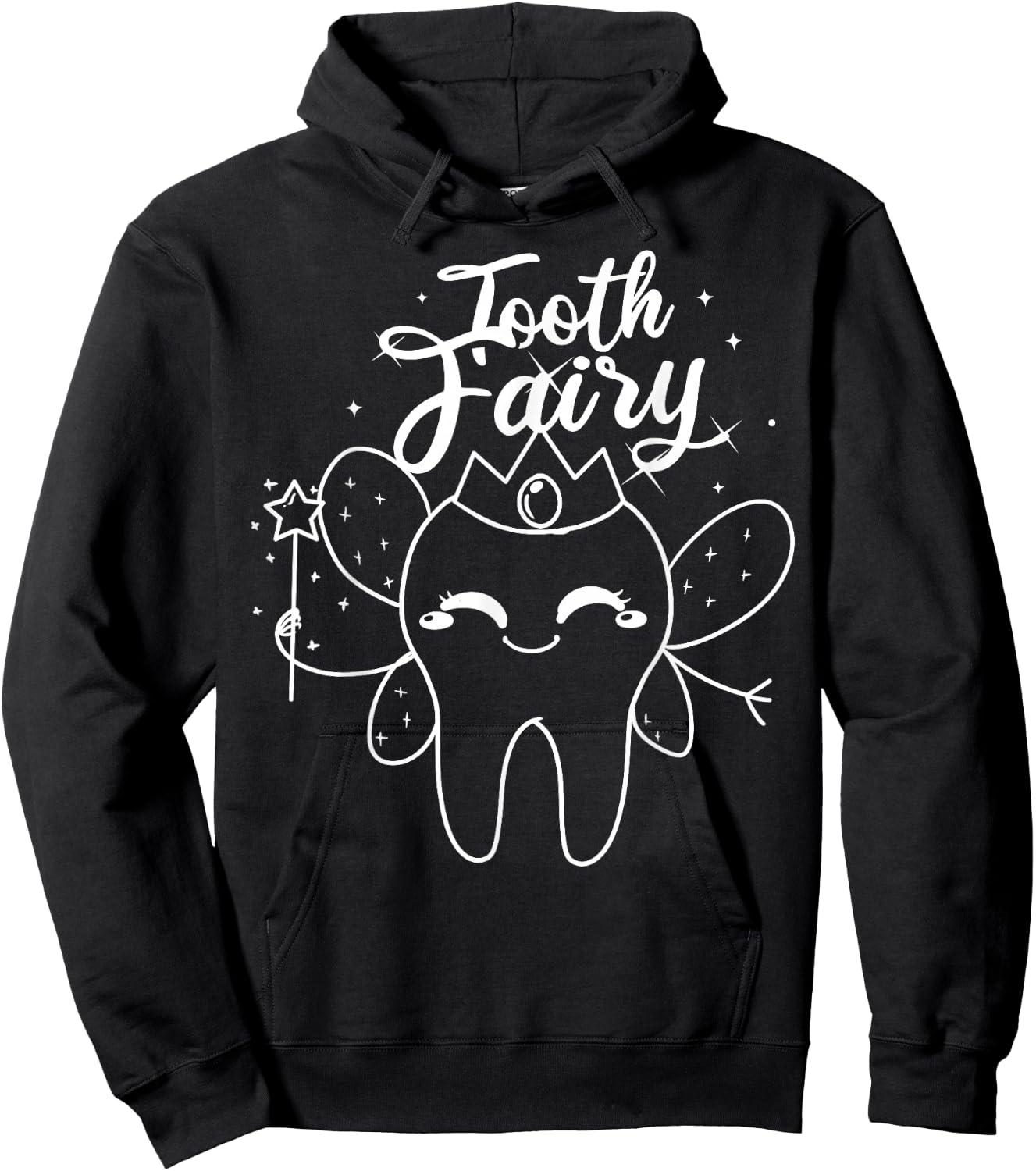 Tooth Fairy Dental Teeth Letter Hoodie - Hoodie | Black