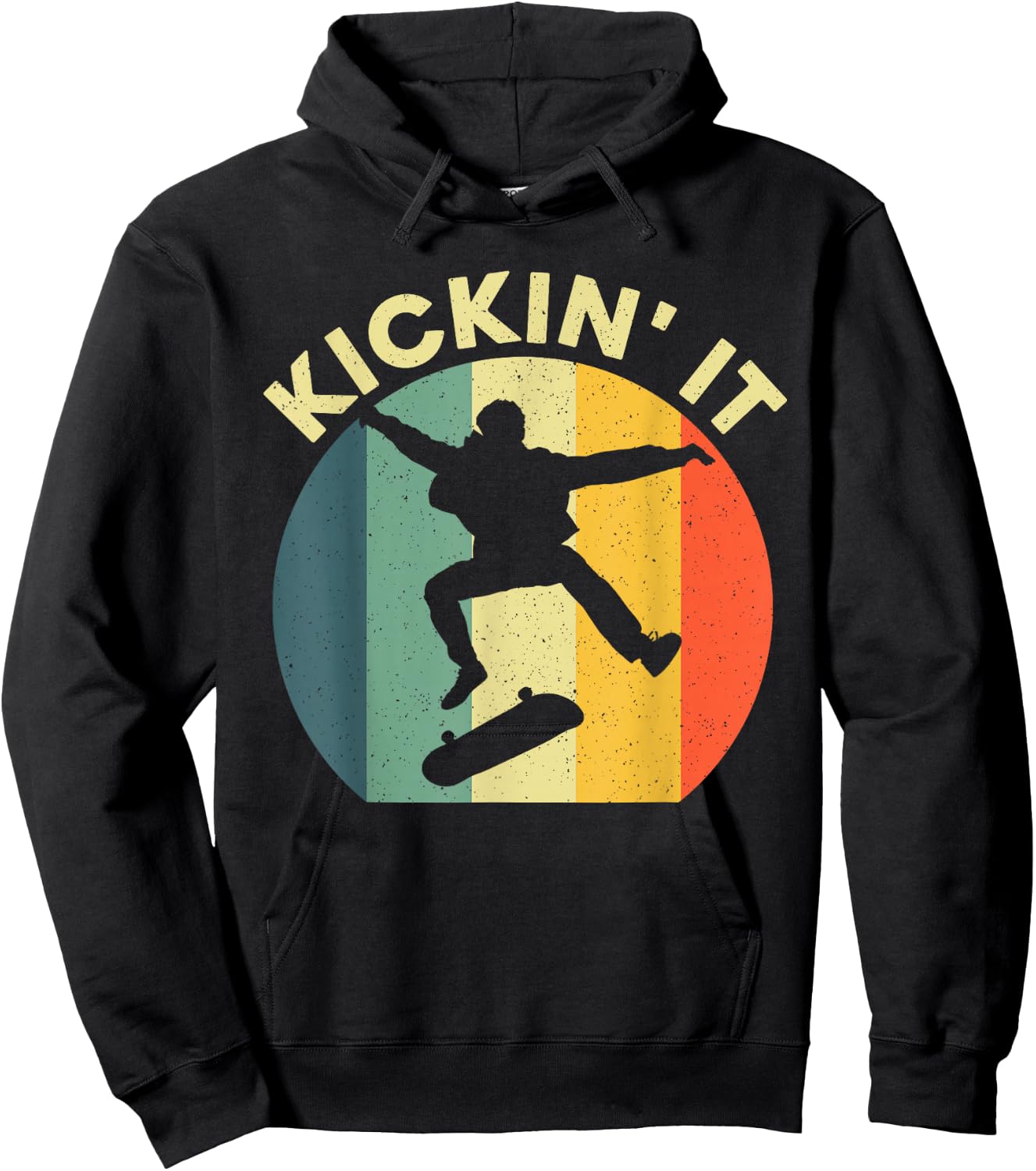 Cool Skateboarding Art Women Skateboarder Skateboard Hoodie - Hoodie | Black
