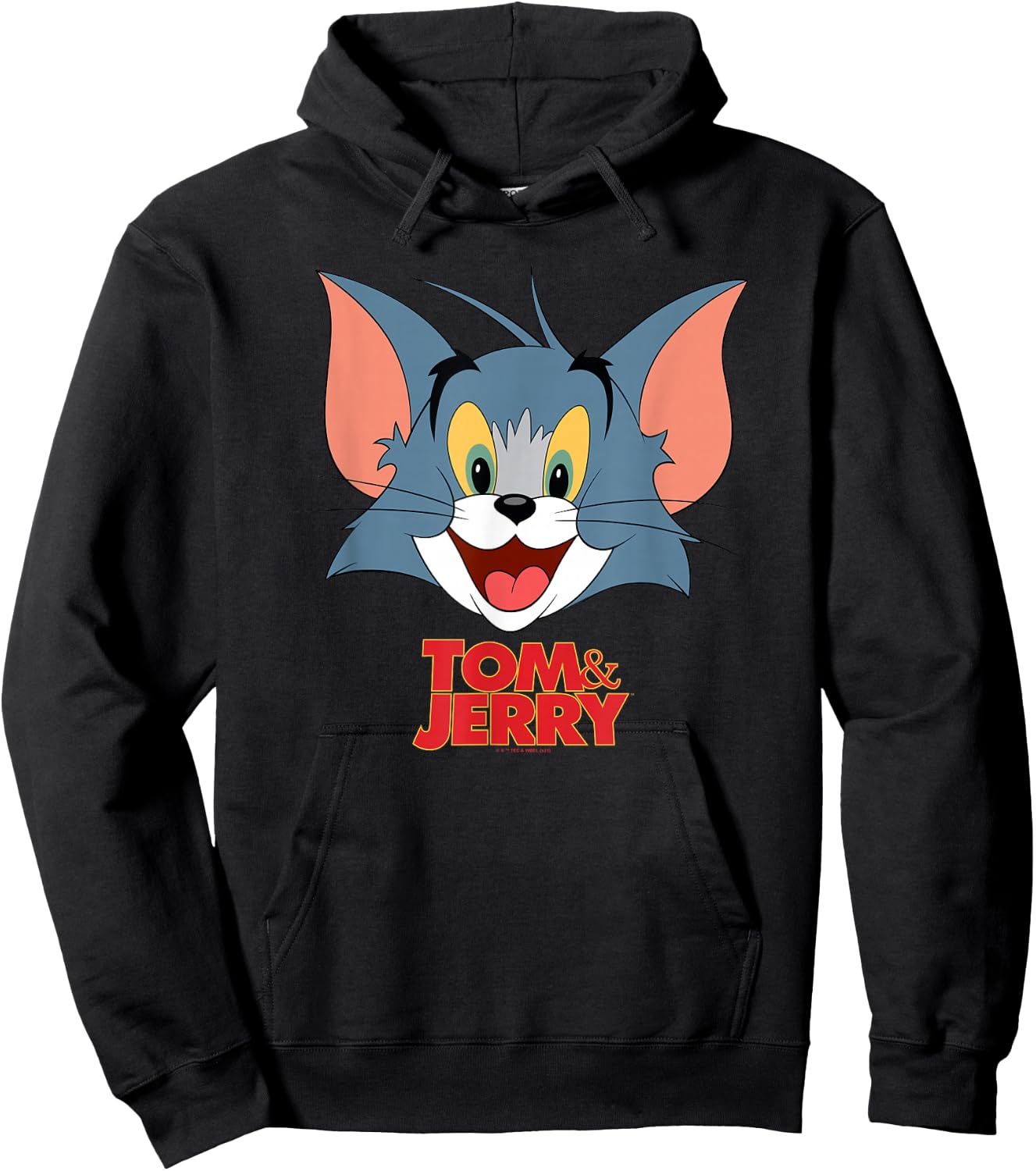 Tom & Jerry Movie Tom Head Hoodie - Hoodie | Black