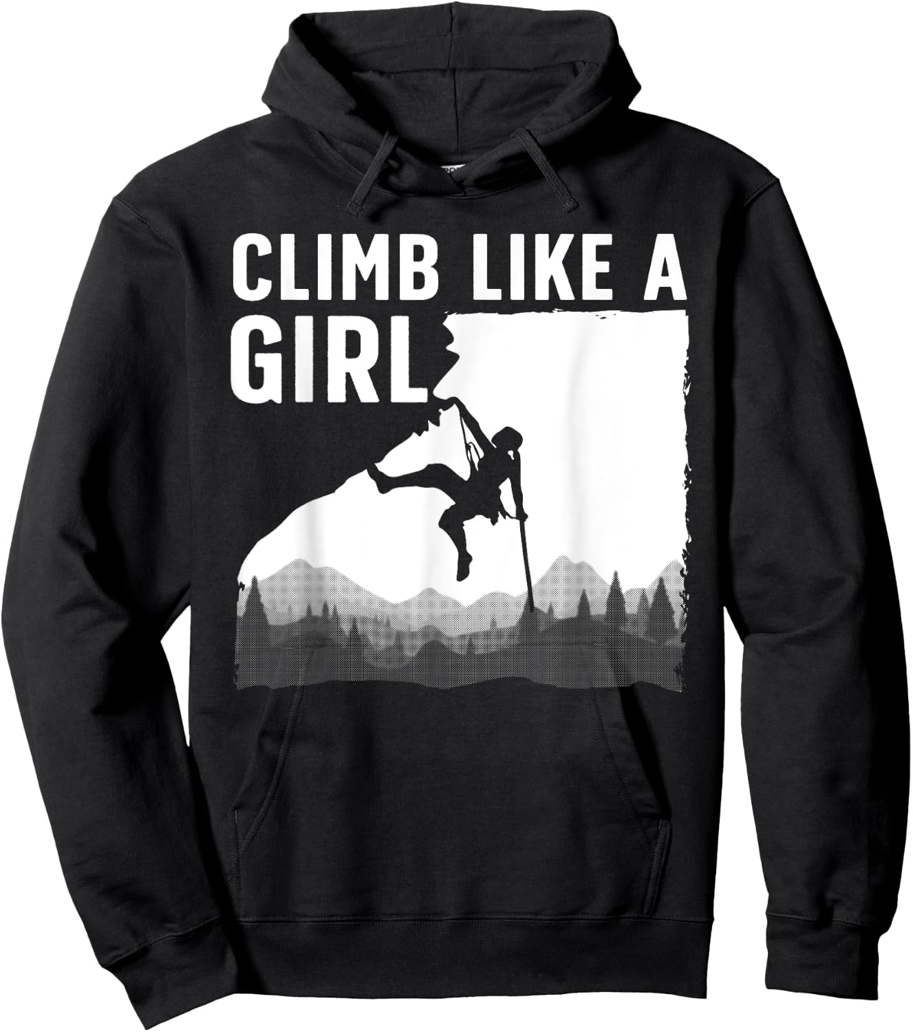 Cool Rock Climbing Girls Mountain Rock Climbers Hoodie - Hoodie | Black