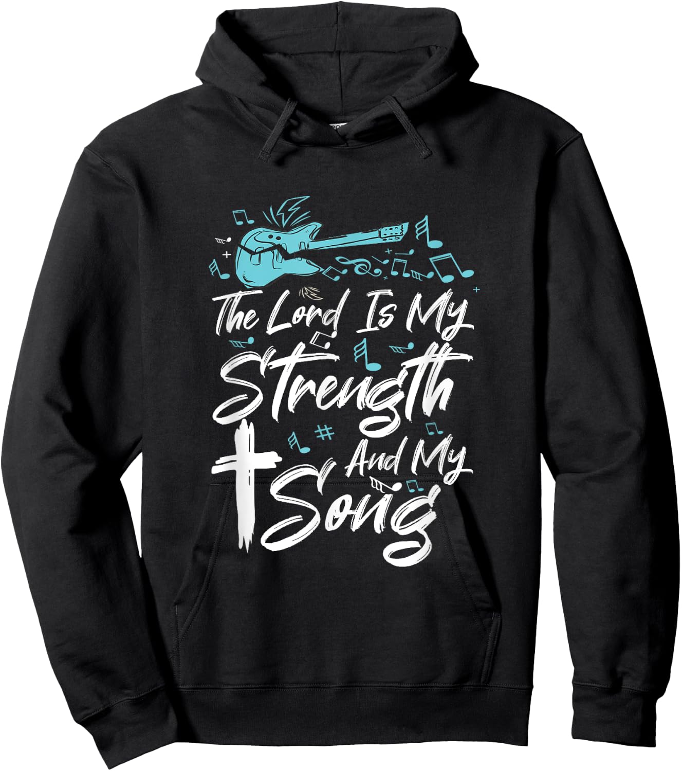 Christian Music Guitar Church Band Love God Hoodie - Hoodie | Black