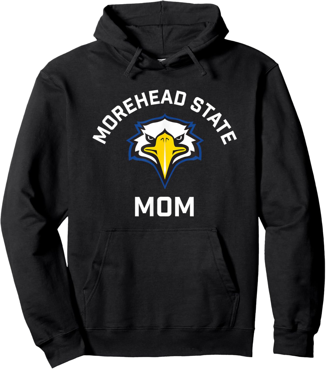 Morehead State University Eagles Arched Mom Hoodie - Hoodie | Black