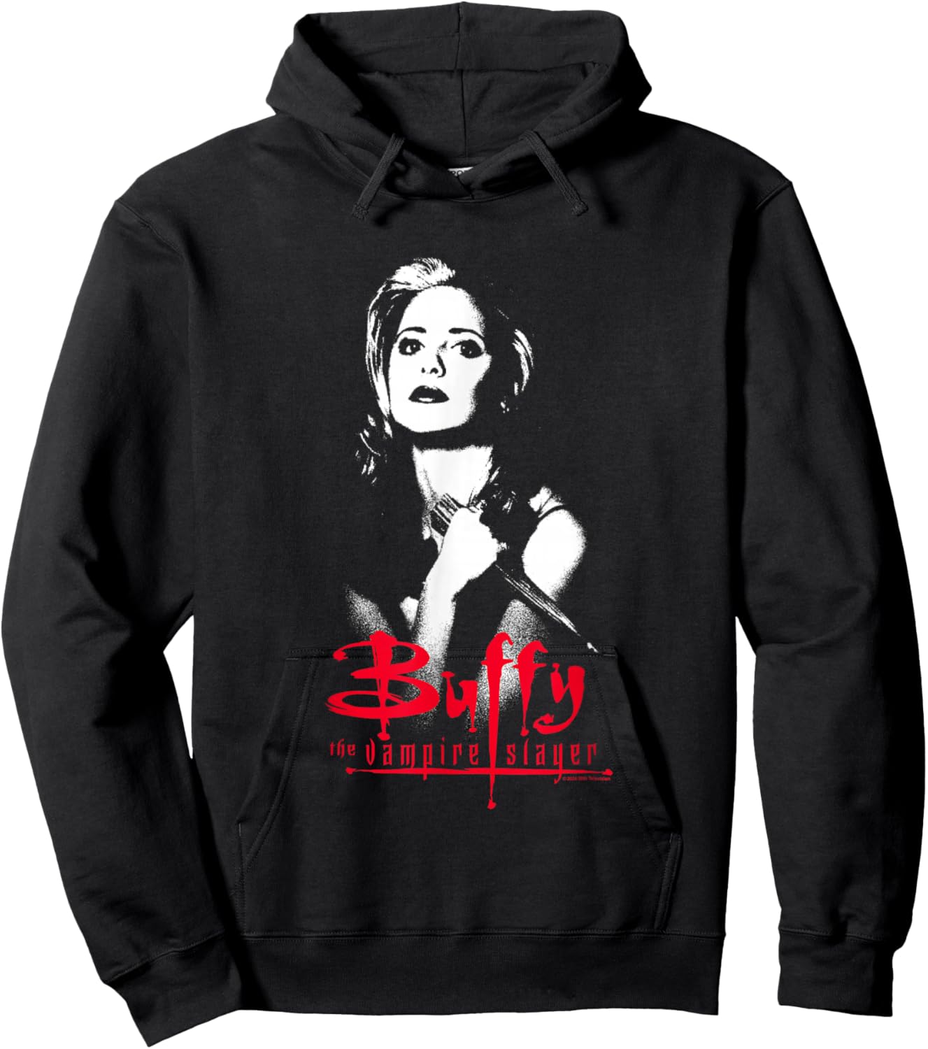 Buffy The Vampire Slayer Buffy Summers Shadowed Portrait Hoodie - Hoodie | Black
