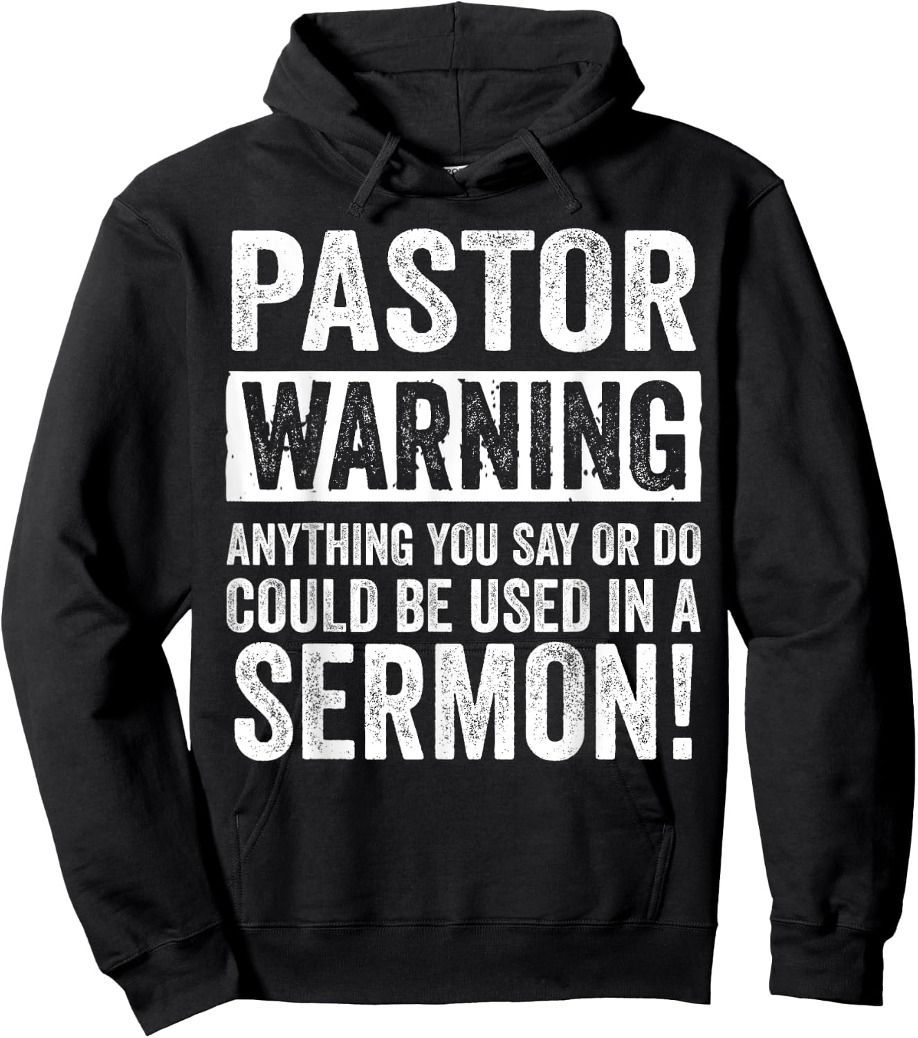 Funny Pastor Gift Religious Preachers Men Women Church Hoodie - Hoodie | Black
