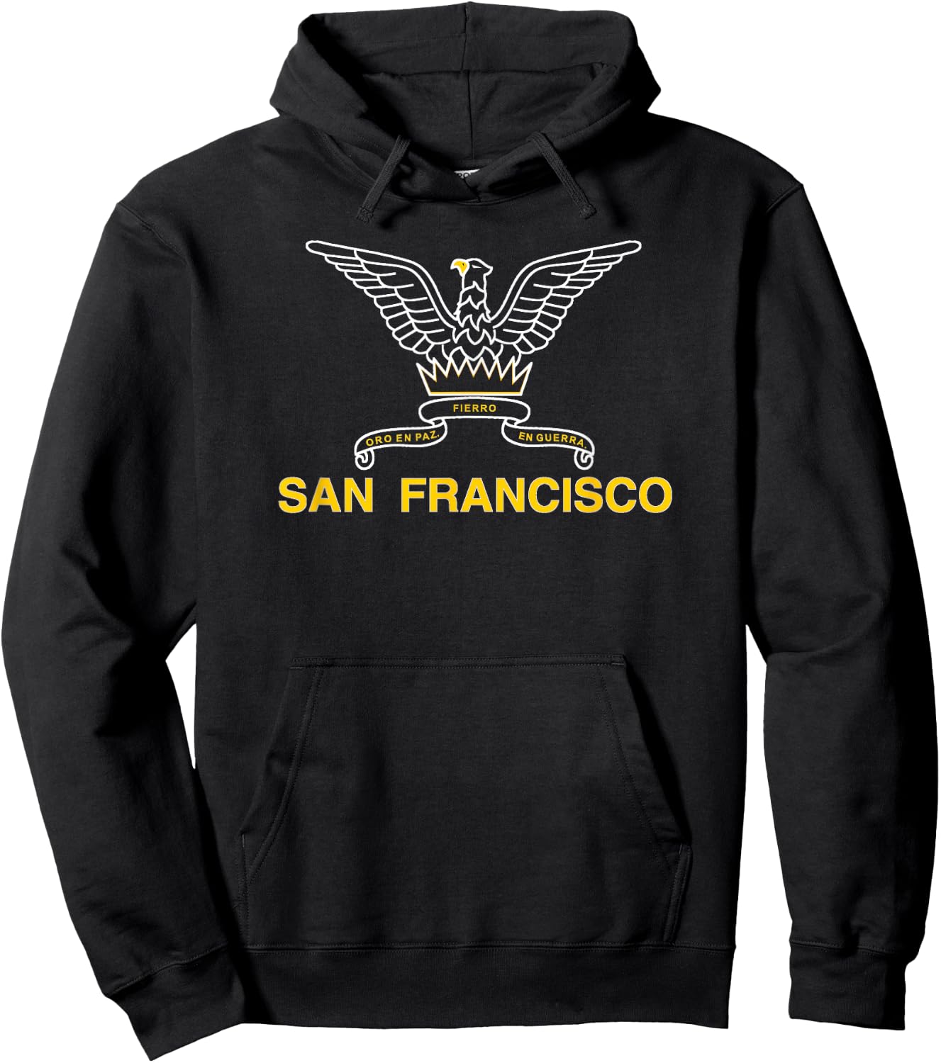 San Francisco Sf Eagle Flag Bay Area Norcal California Hoodie - Hoodie | Black