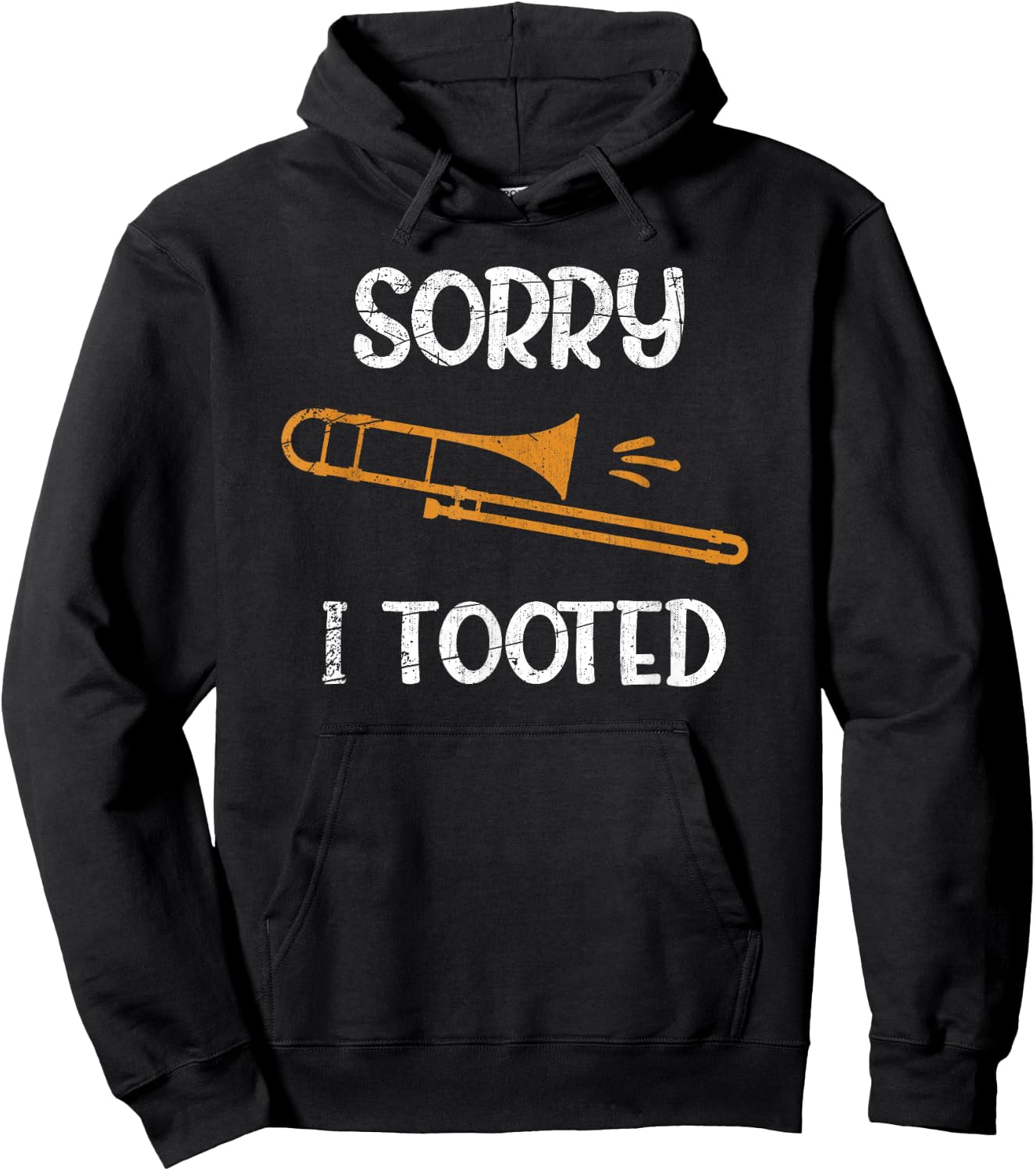 Trombone Player Marching Band Music Gift Trombone Hoodie - Hoodie | Black