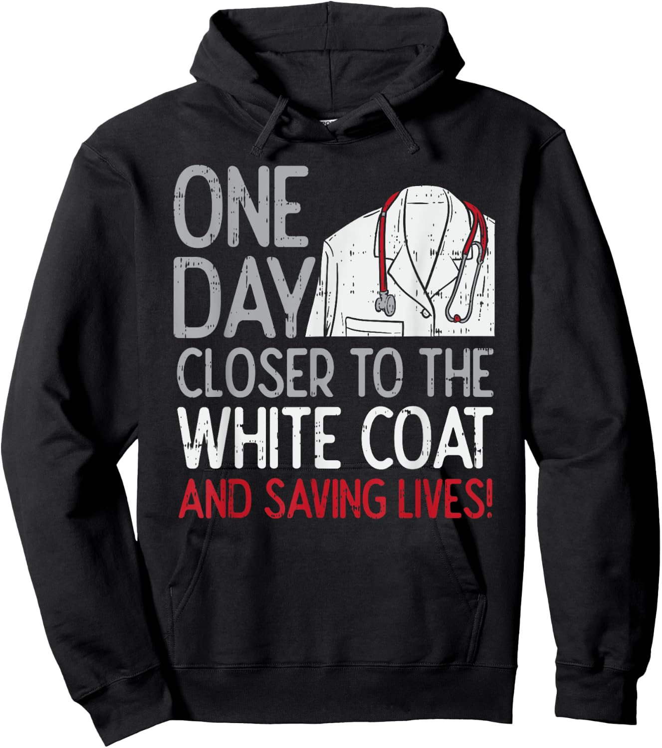 Future Doctor Lifesaver - Funny Pre Med - Med Student Gift Hoodie - Hoodie | Black