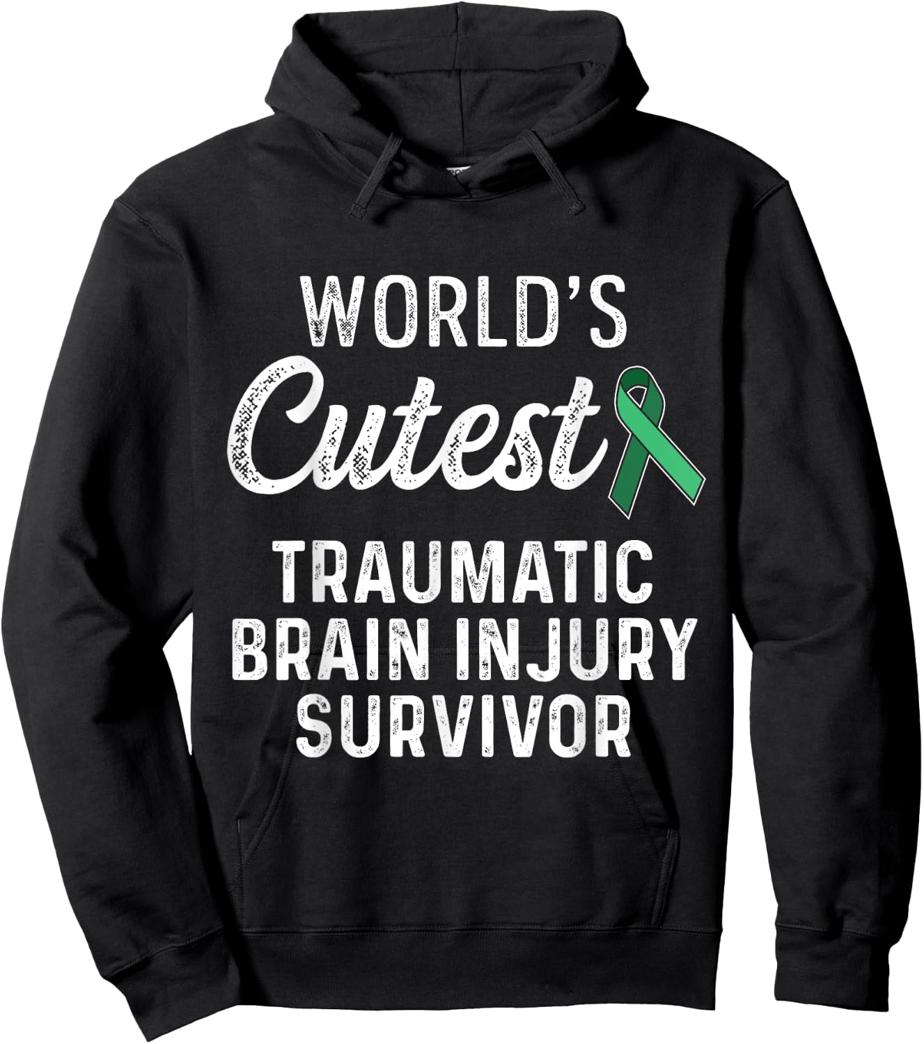 Traumatic Brain Injury Survivor Cutest TBI Warrior Hoodie - Hoodie | Black