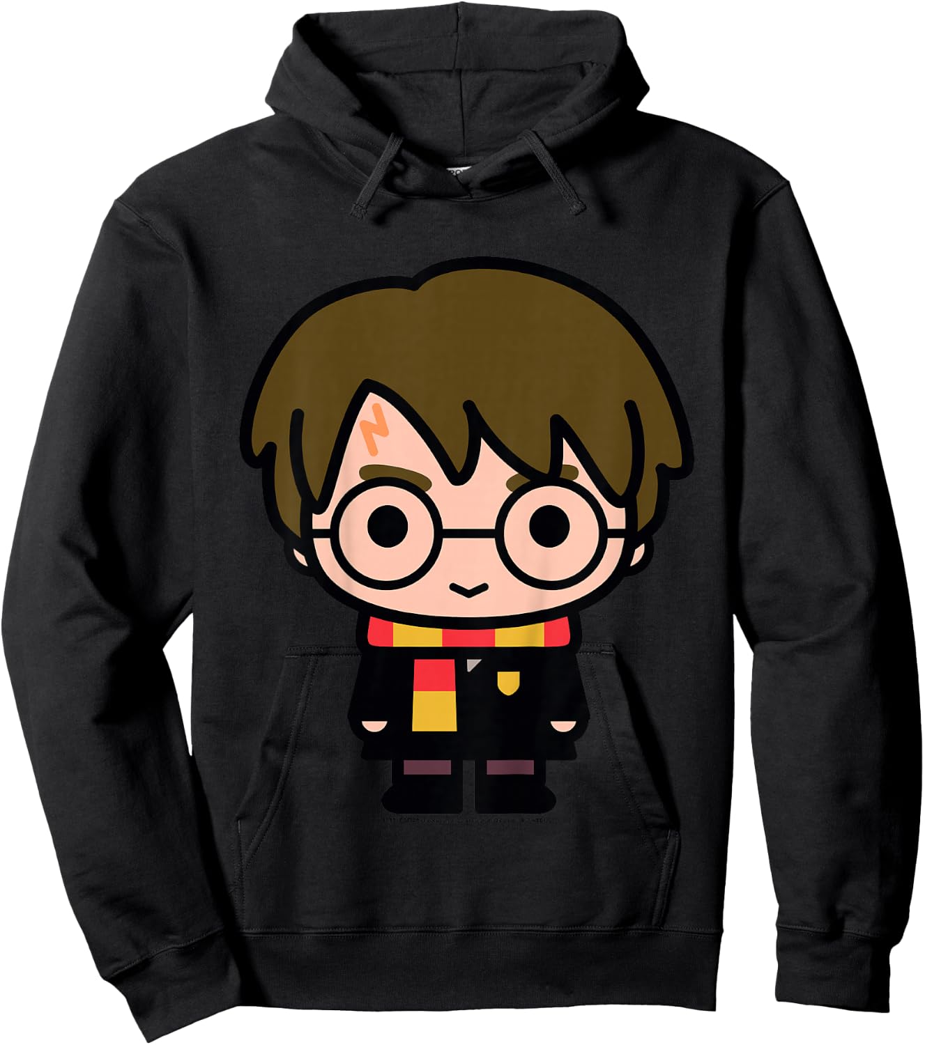 Kids Harry Potter Cute Cartoon Style Portrait Hoodie - Hoodie | Black