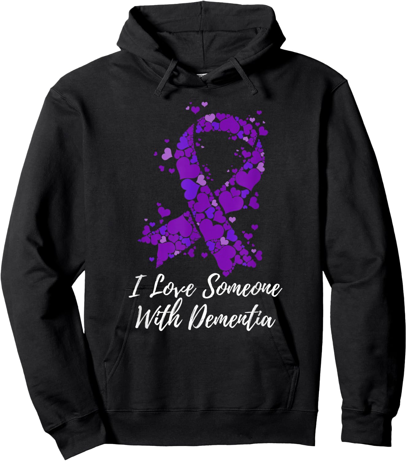 I Love Someone With Dementia Awareness Hoodie - Hoodie | Black