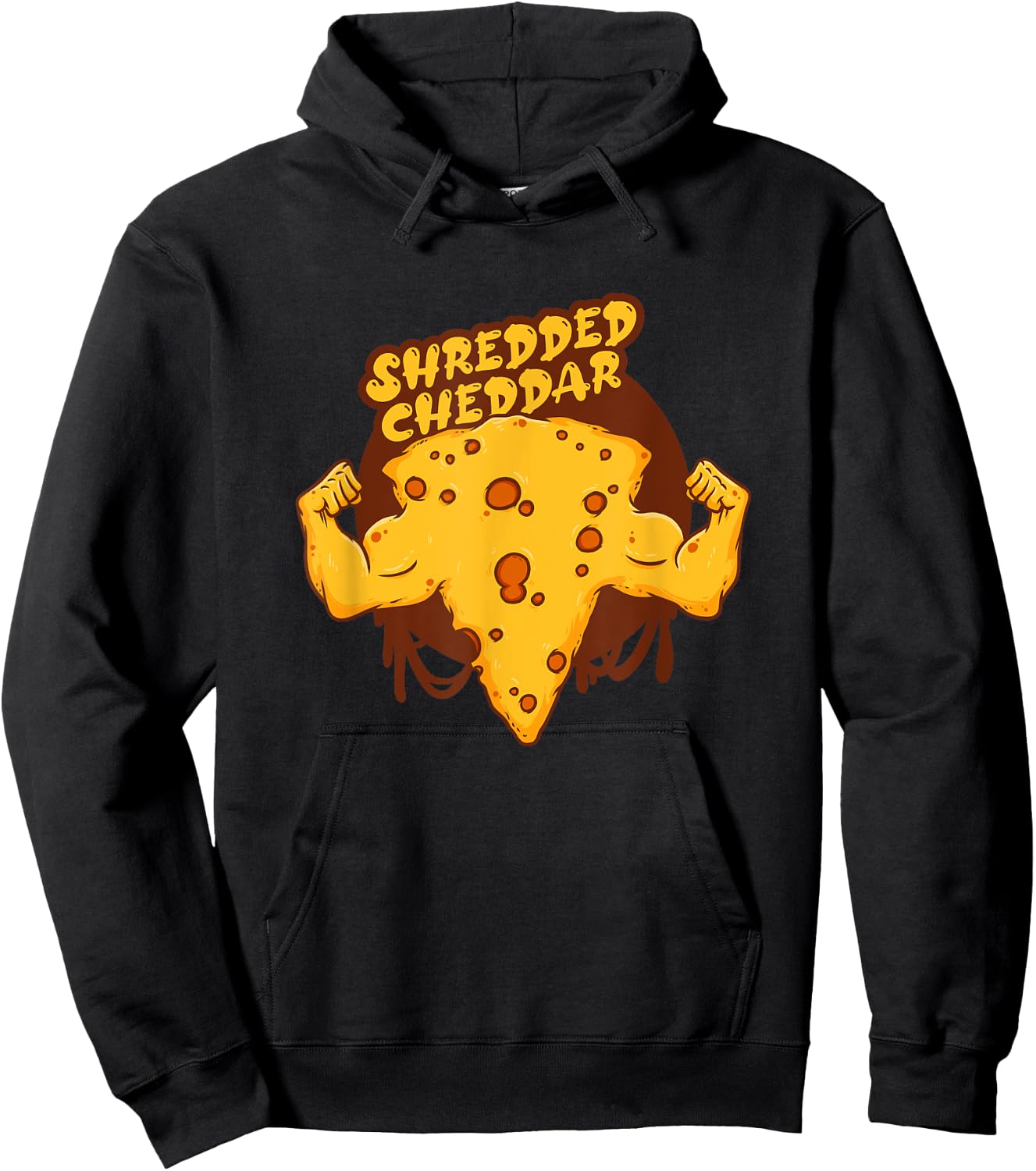 Shredded Cheddar Cheese Funny Cheese For Cheese Lovers Hoodie - Hoodie | Black