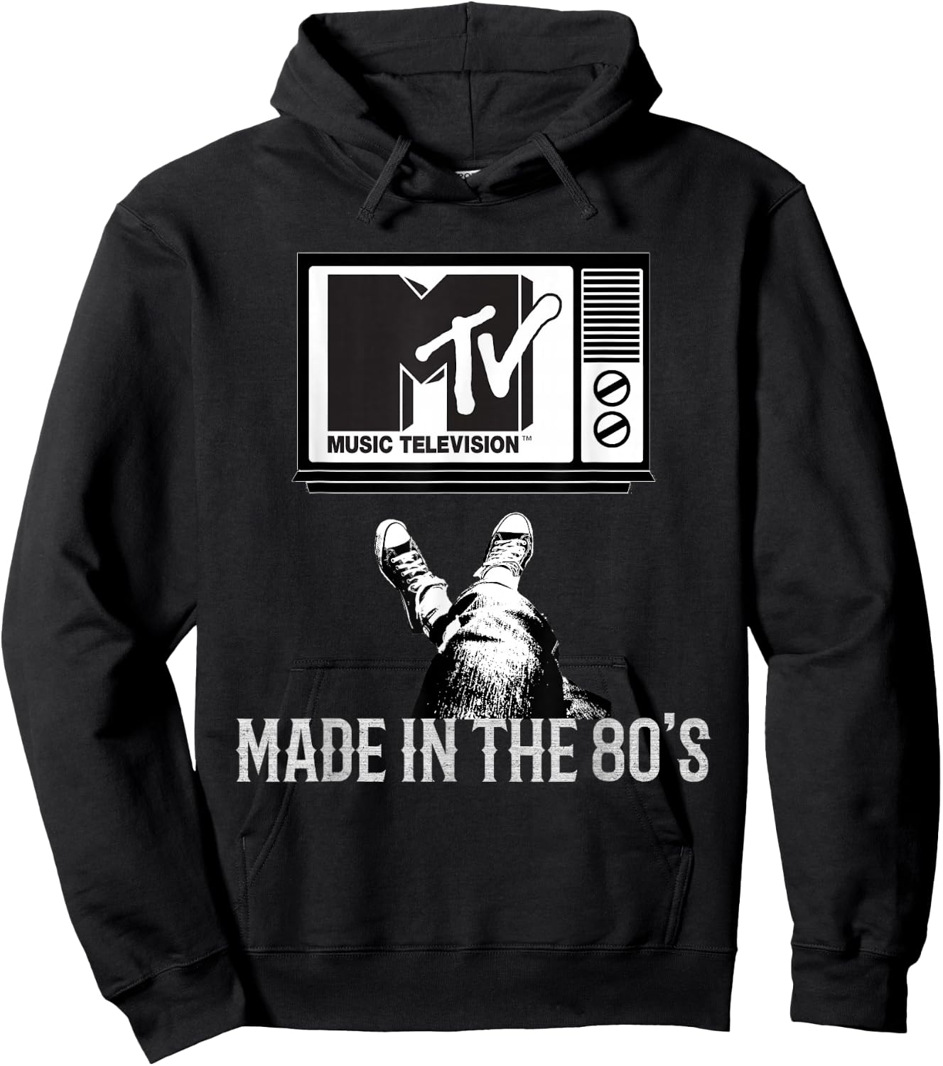 MTV Made in The 80's Vintage Shirt for MTV Fans Men Women Hoodie - Hoodie | Black