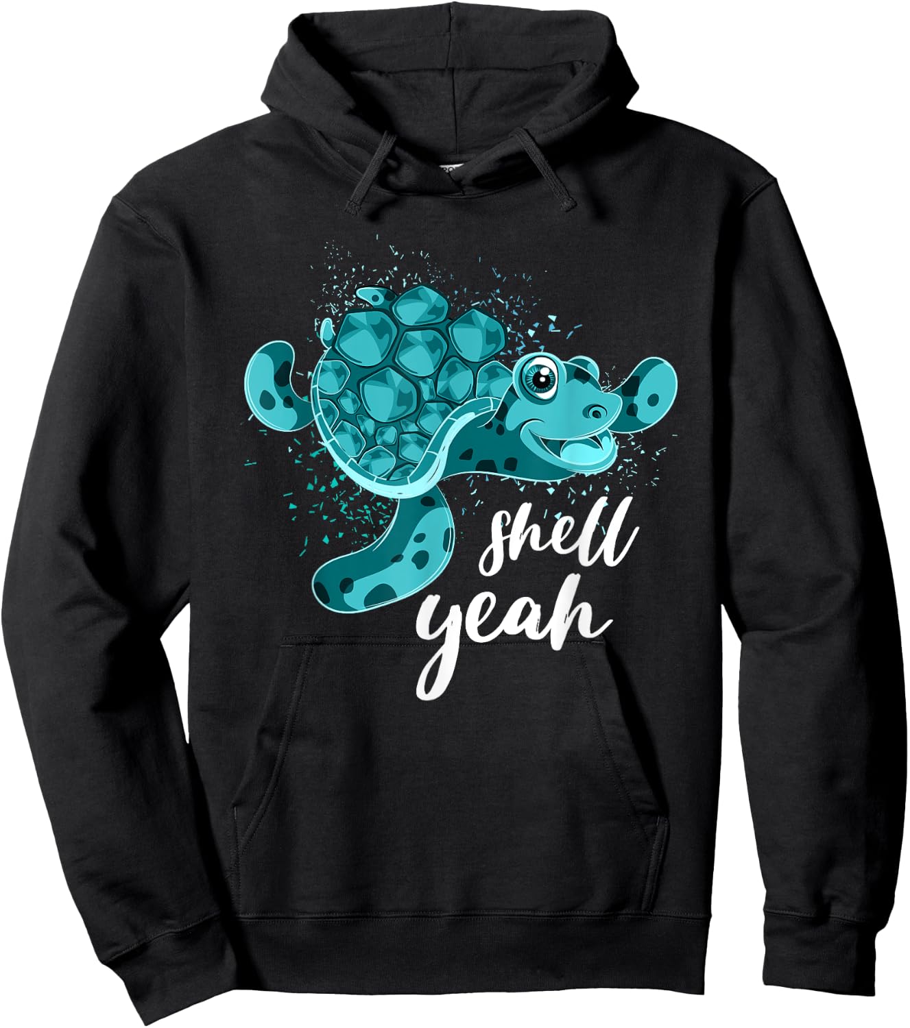 Shell Yeah Turtle Hoodie - Hoodie | Black