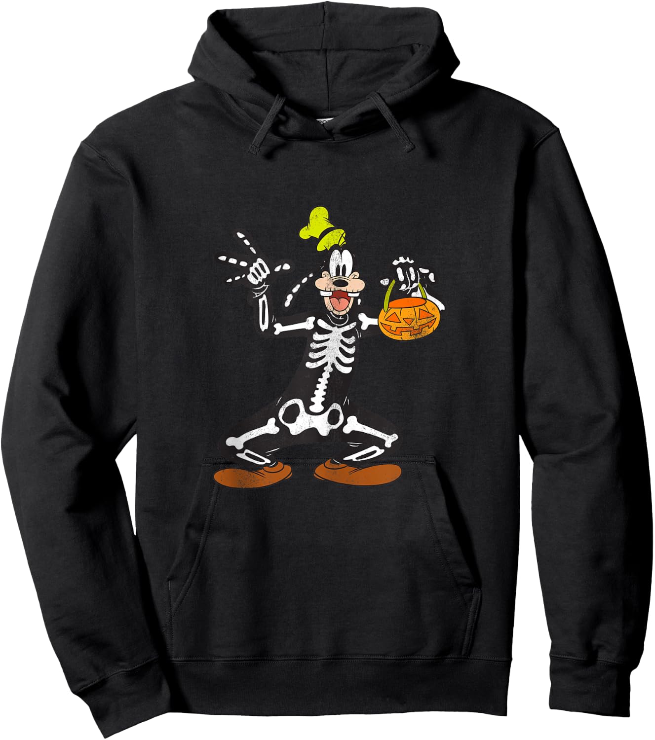 Disney - Goofy Skeleton Halloween Hoodie - Hoodie | Black