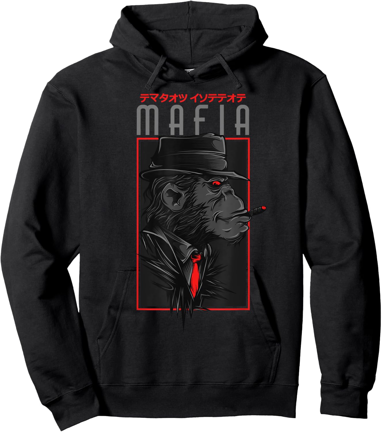 Vintage Gangster Monkey - Mafia Boss of the 1920s Hoodie - Hoodie | Black