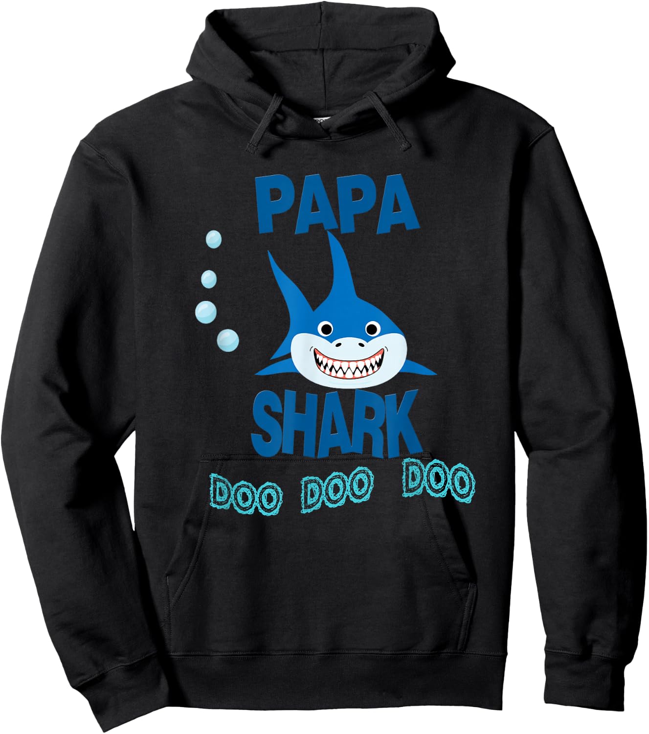 Papa Shark Gift Father - Camisa de Regalo Papa en espanol Hoodie - Hoodie | Black