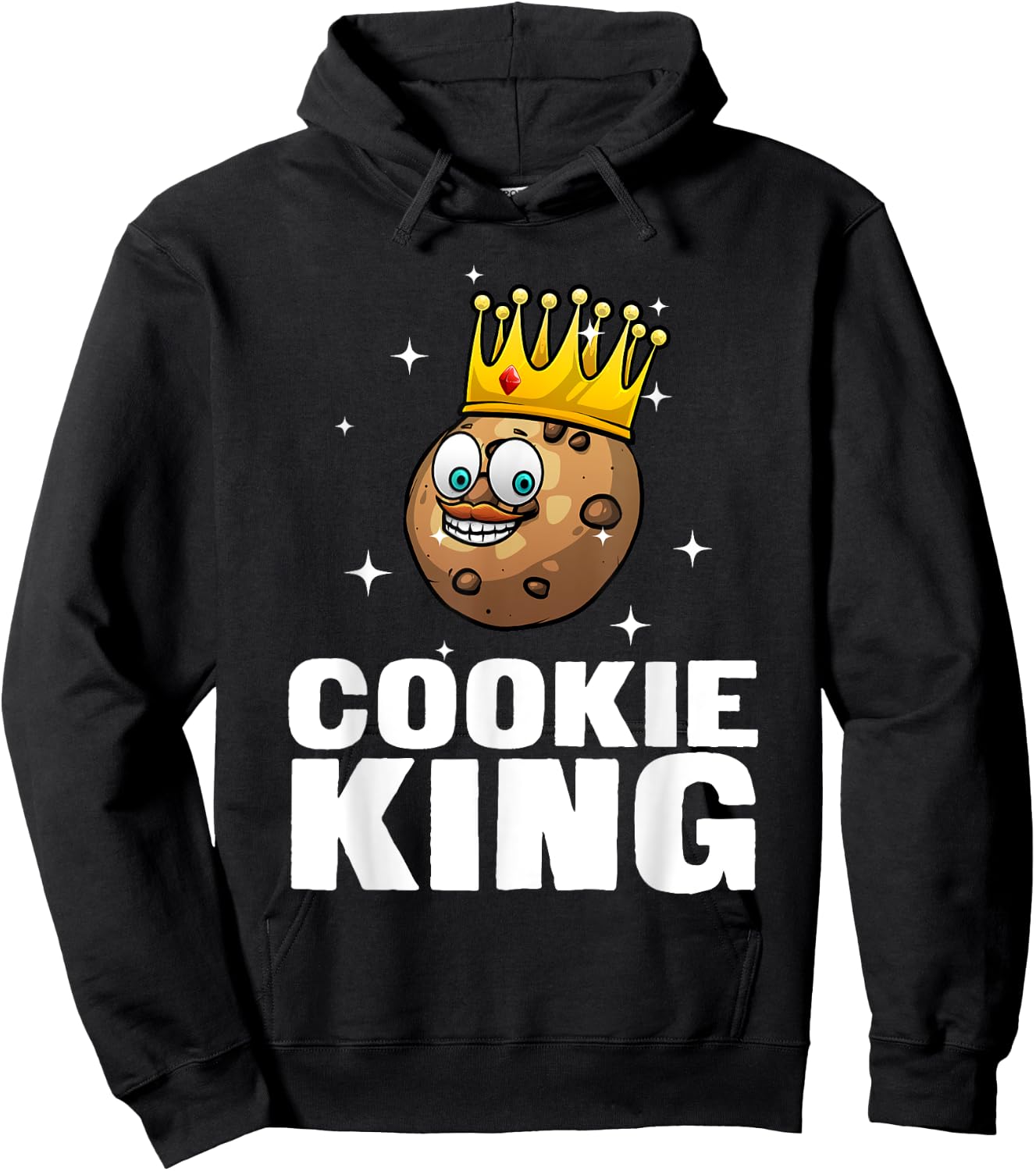 Funny Cookie King Gift Cool Culinary Baker Baking Hoodie - Hoodie | Black