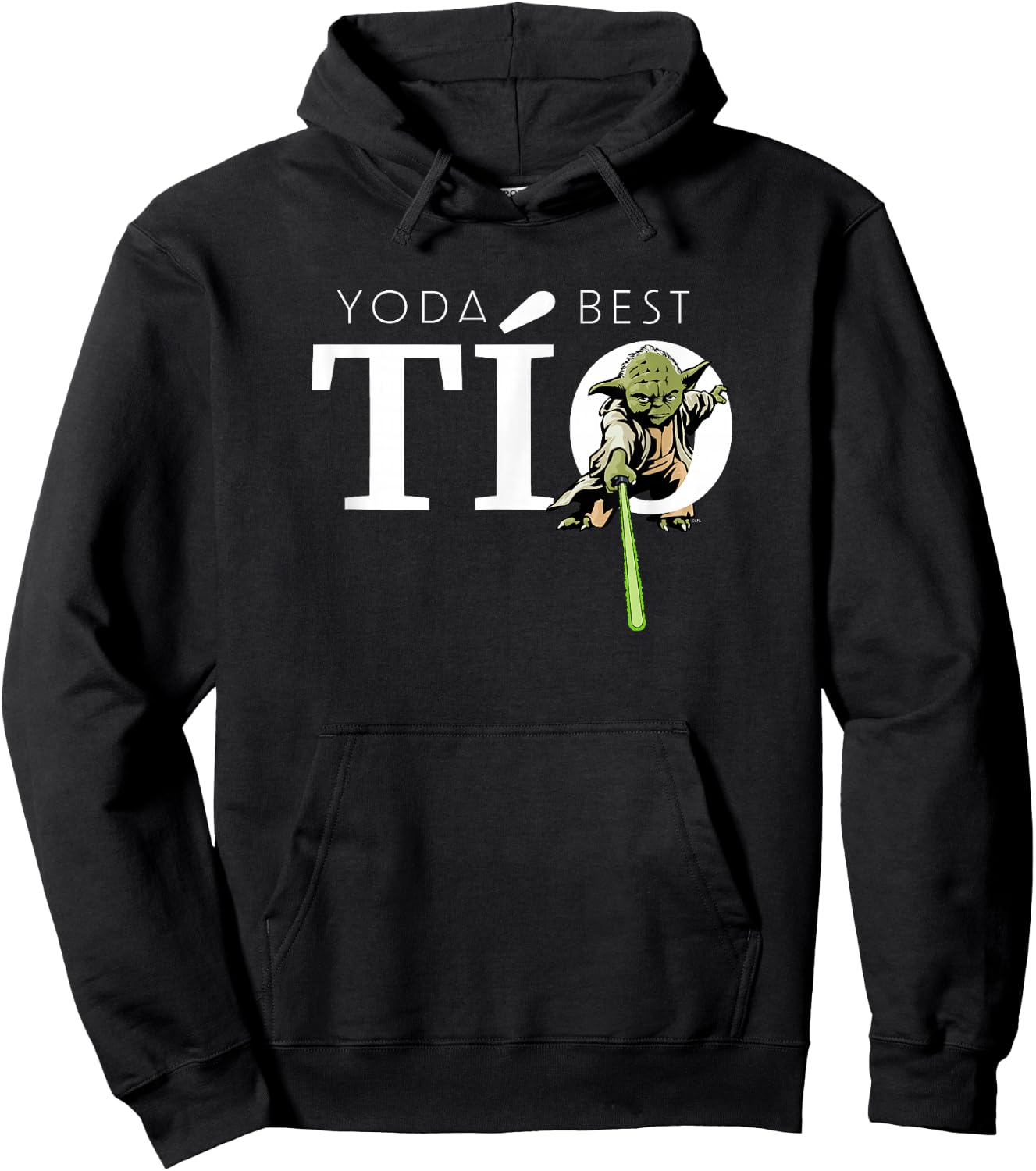 Star Wars Yoda Lightsaber Best Tio Birthday Father's Day Hoodie - Hoodie | Black