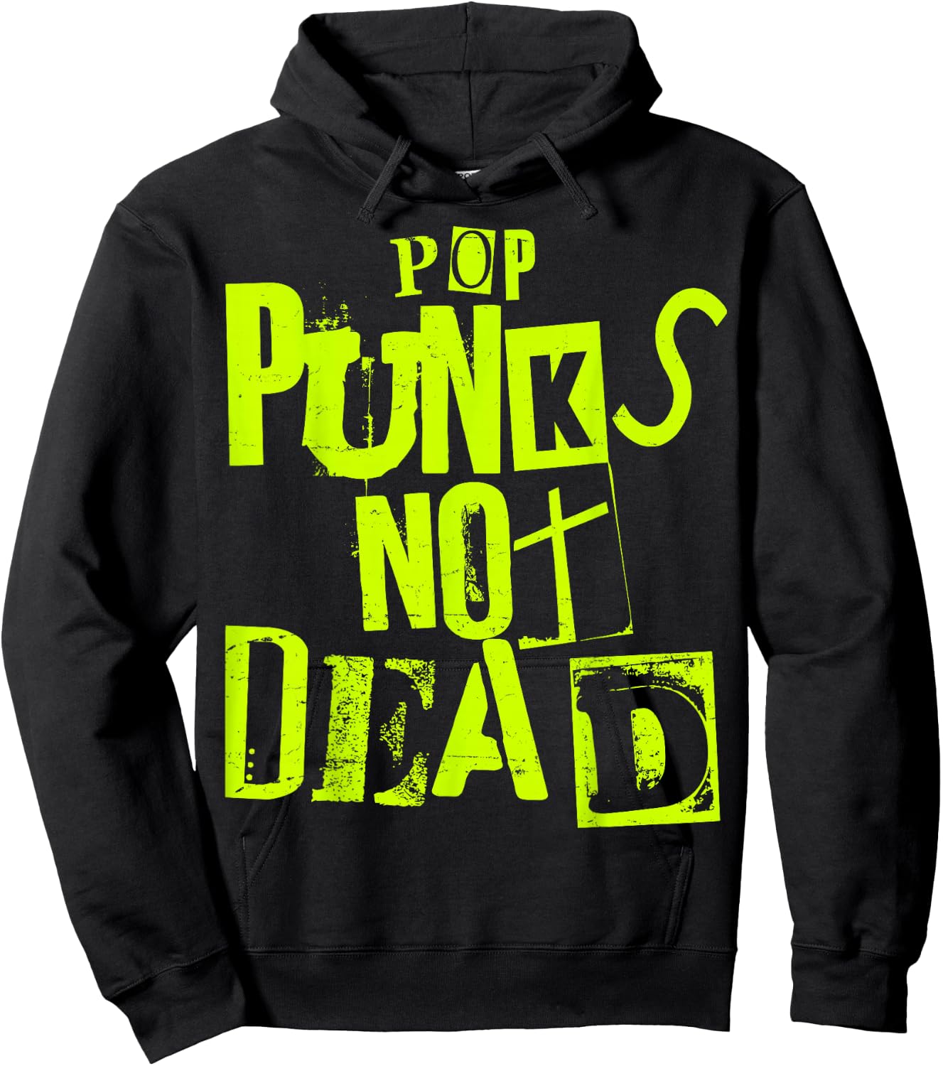 FOKS. /// Punk Rock Music - Punkrock Hard Rock Pop Punks Not Dead Vintage Grunge Pop Punk Is Not Dead -Adults Hoodie - Hoodie | Black