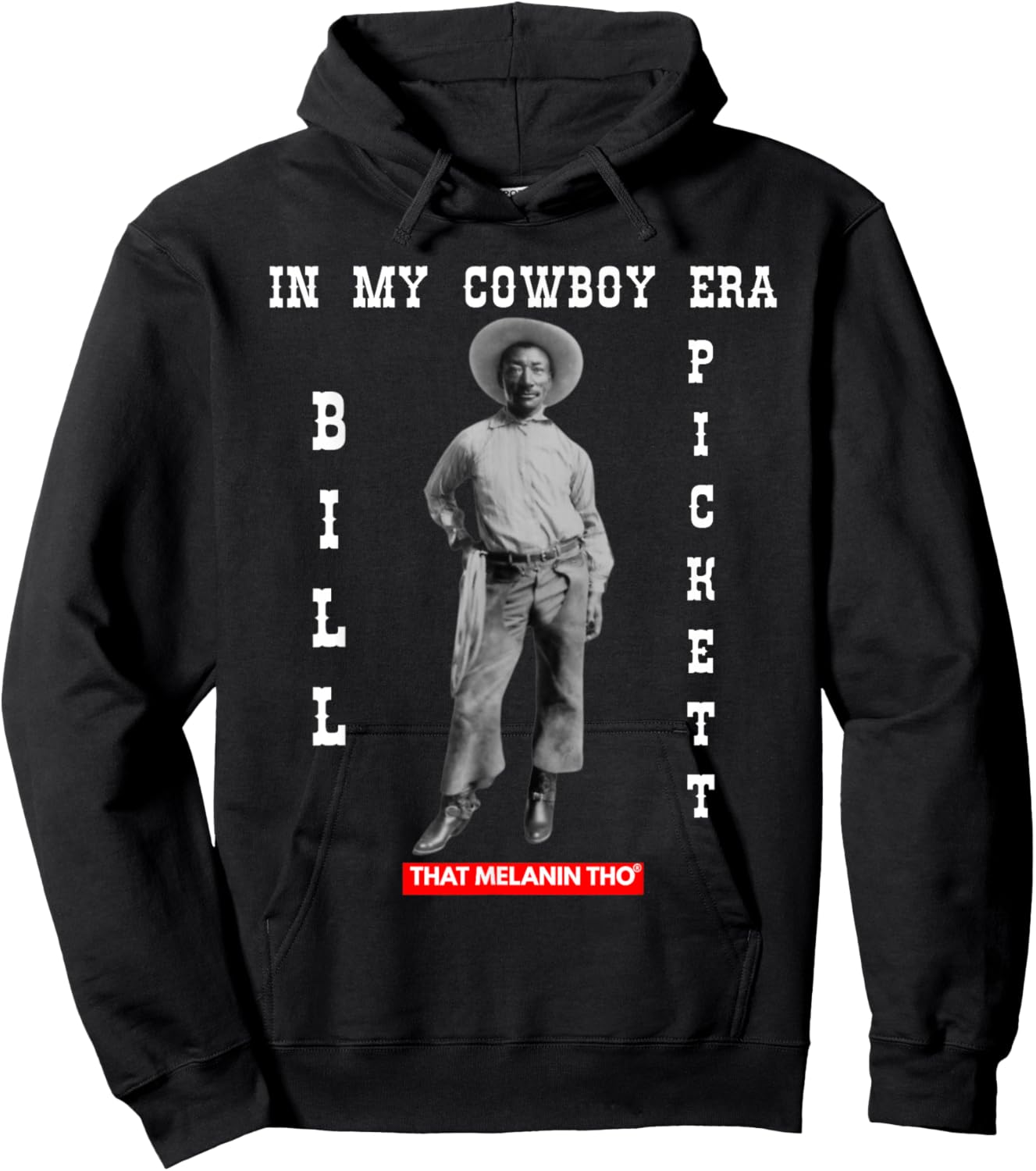 Black Cowboy Bill Pickett Cowboy African American History Hoodie - Hoodie | Black
