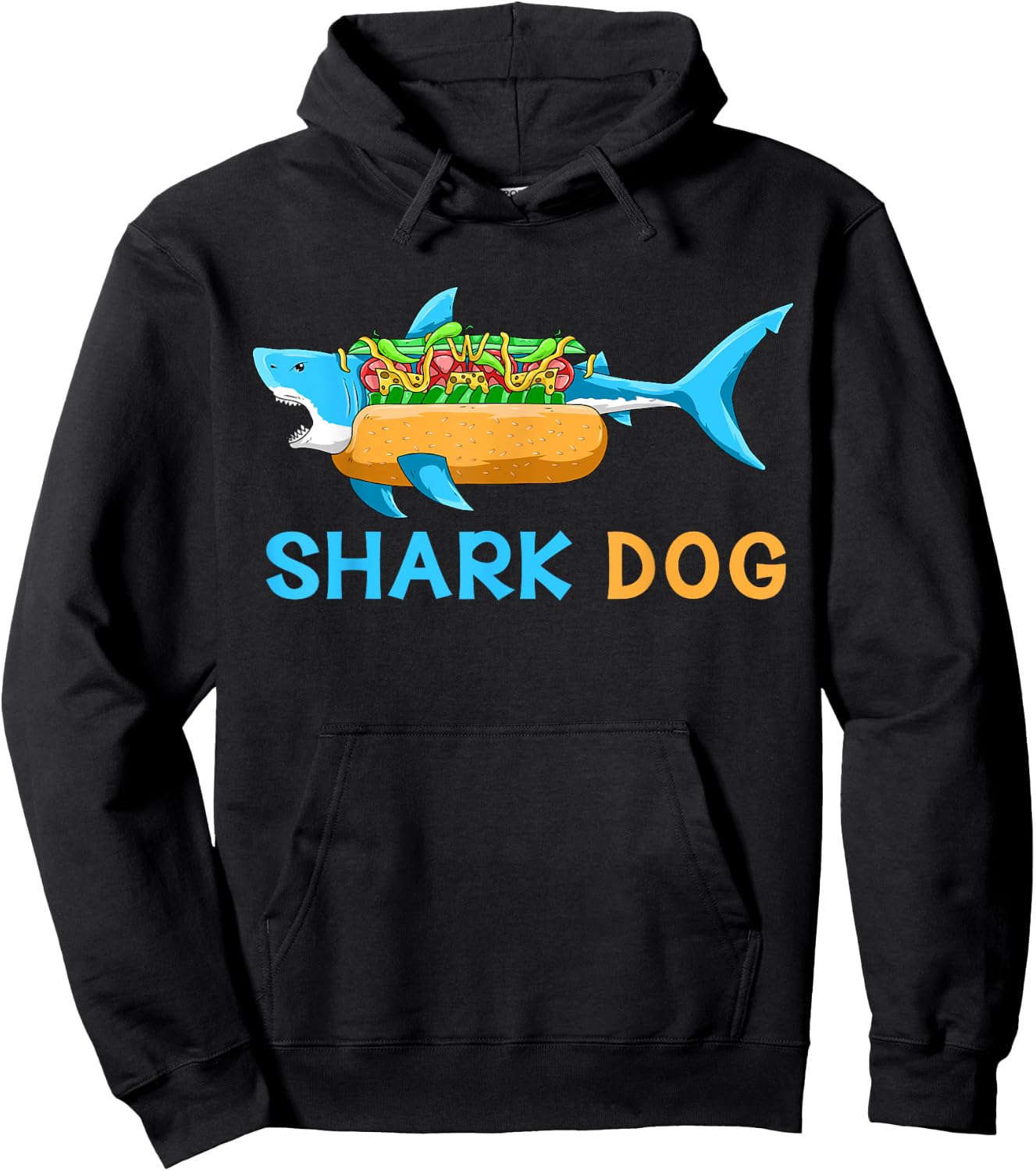Shark Marine Biologist - Ocean Animal Hot Dog Shark Women Kids Hoodie - Hoodie | Black