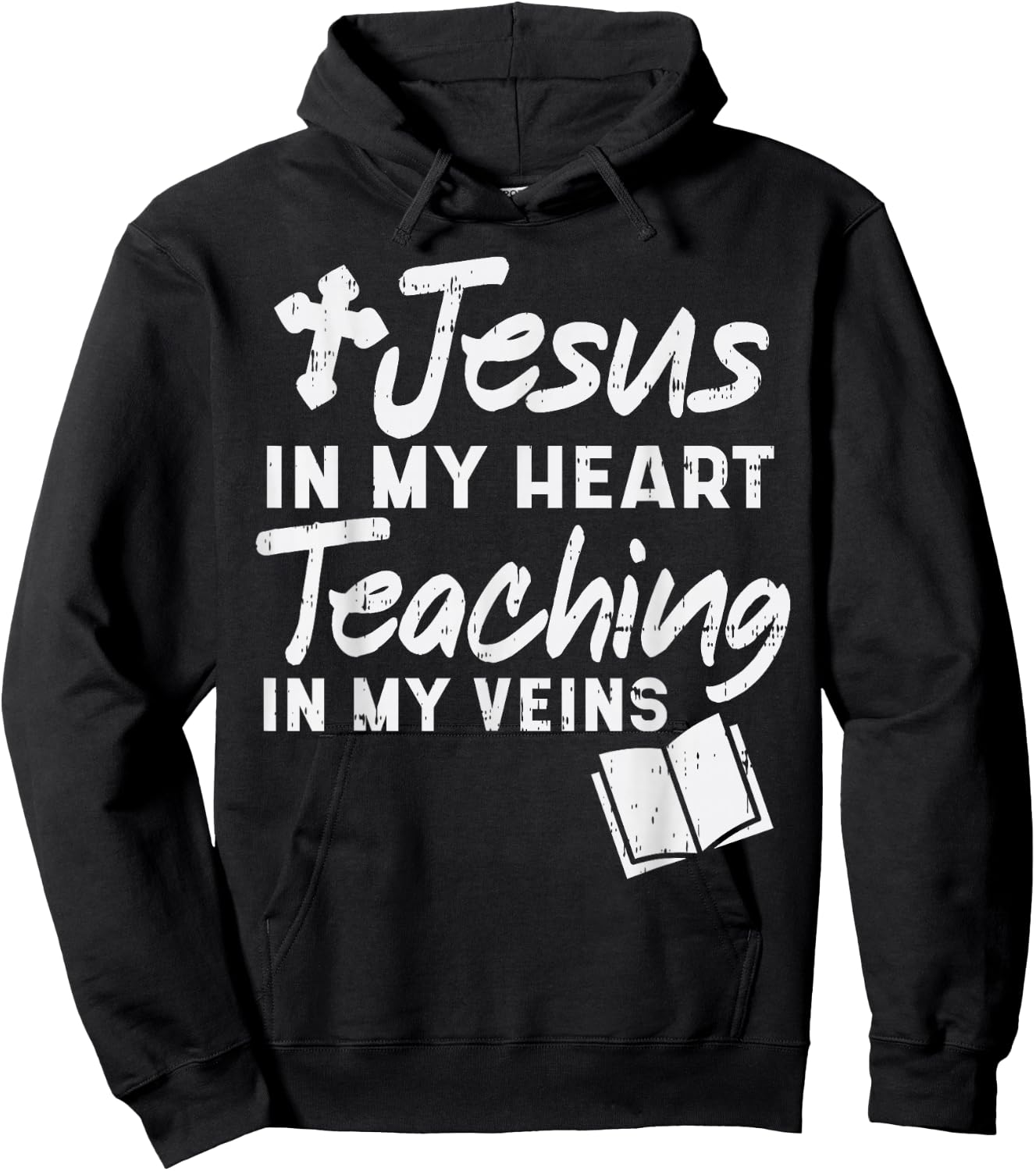 Jesus Heart Teaching Veins Teacher God Faith Christian Gift Hoodie - Hoodie | Black