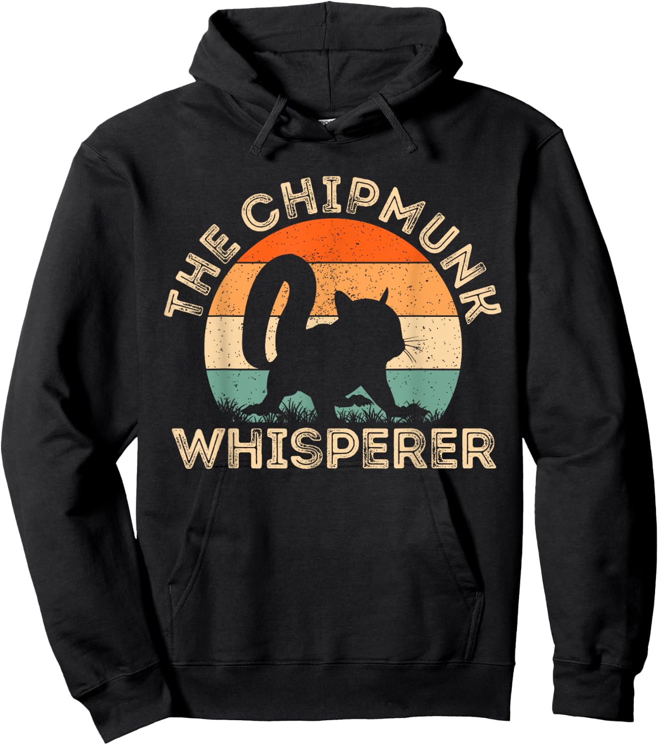 The Chipmunk Whisperer | Funny Chipmunk Lover Hoodie - Hoodie | Black