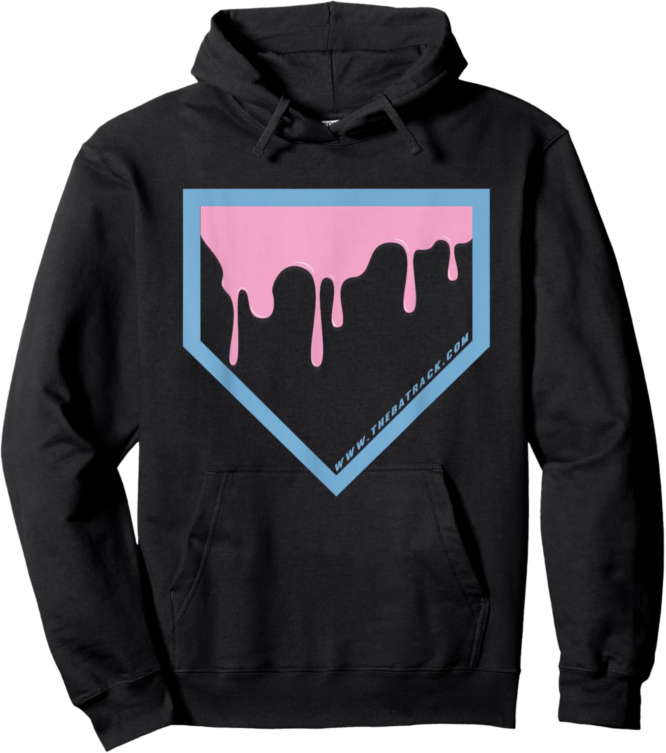 Baseball Home Plate Drip 2 Hoodie - Hoodie | Black