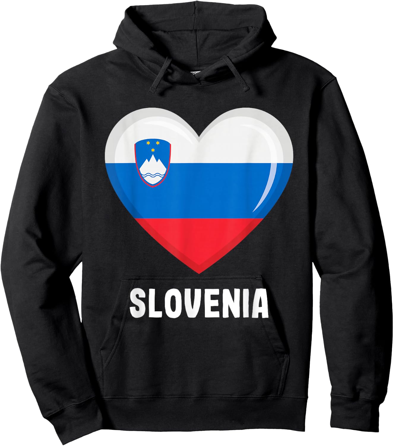 Slovenia Flag Jersey | Slovenian Hoodie - Hoodie | Black