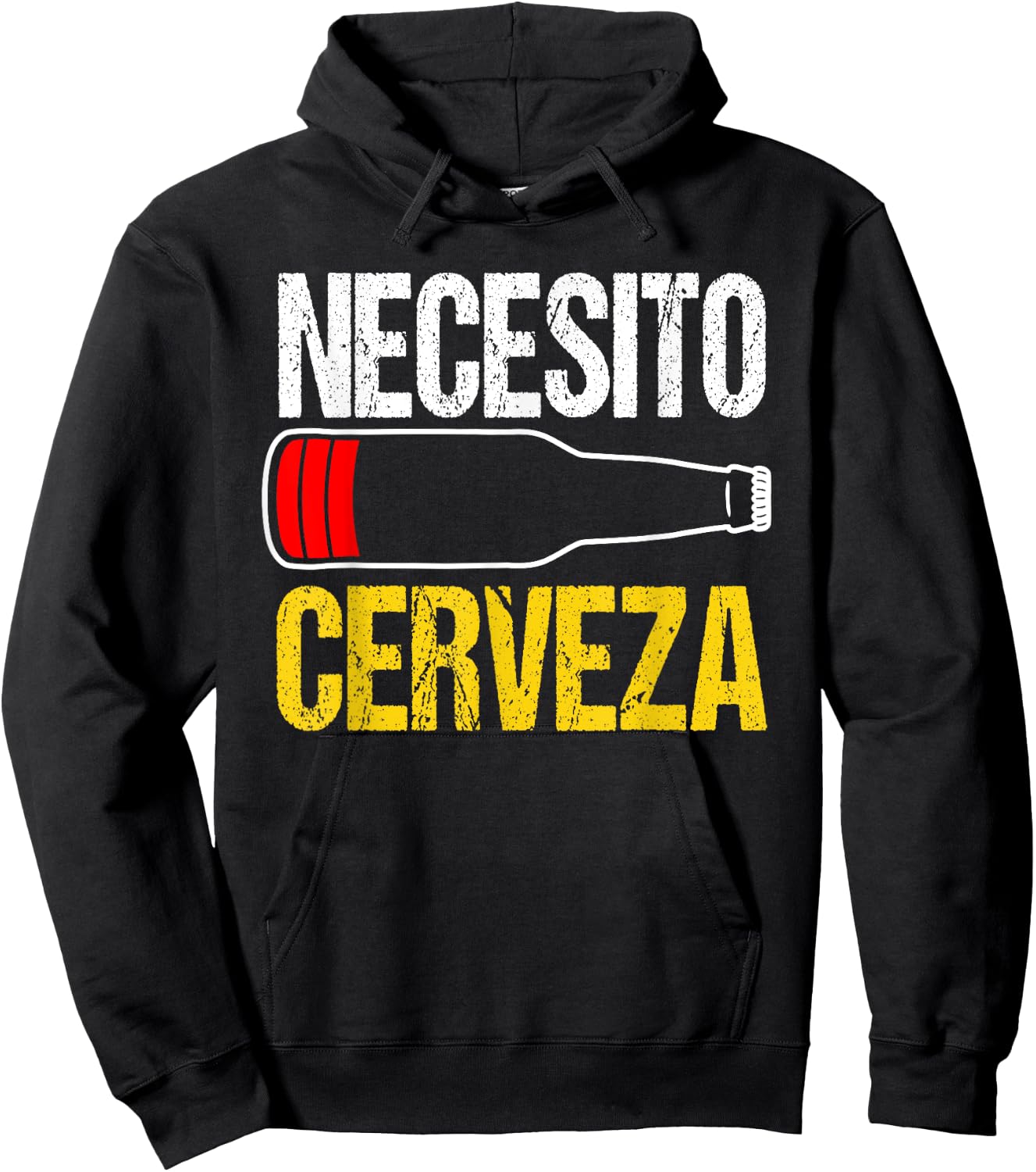 Mexican beer necesito cerveza cool & funny sayings Hoodie - Hoodie | Black