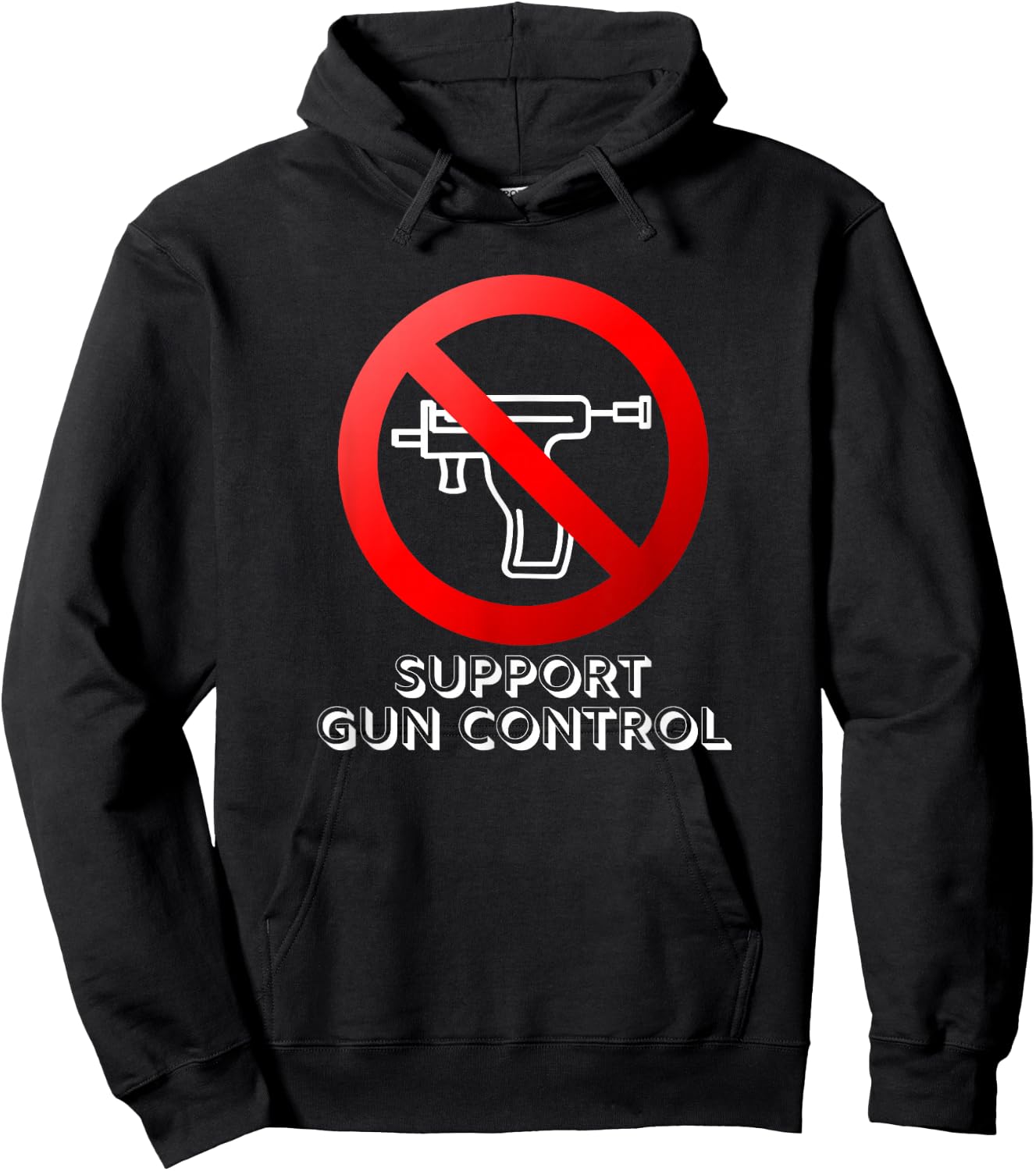 Support Gun Control Anti Piercing Gun PSA Hoodie - Hoodie | Black