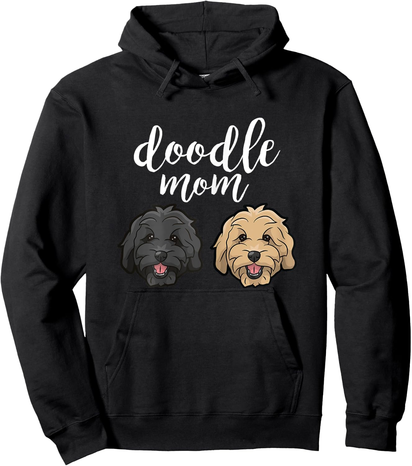 Goldendoodle Mom - Doodle Mom Cute Goldendoodle Gift Hoodie - Hoodie | Black