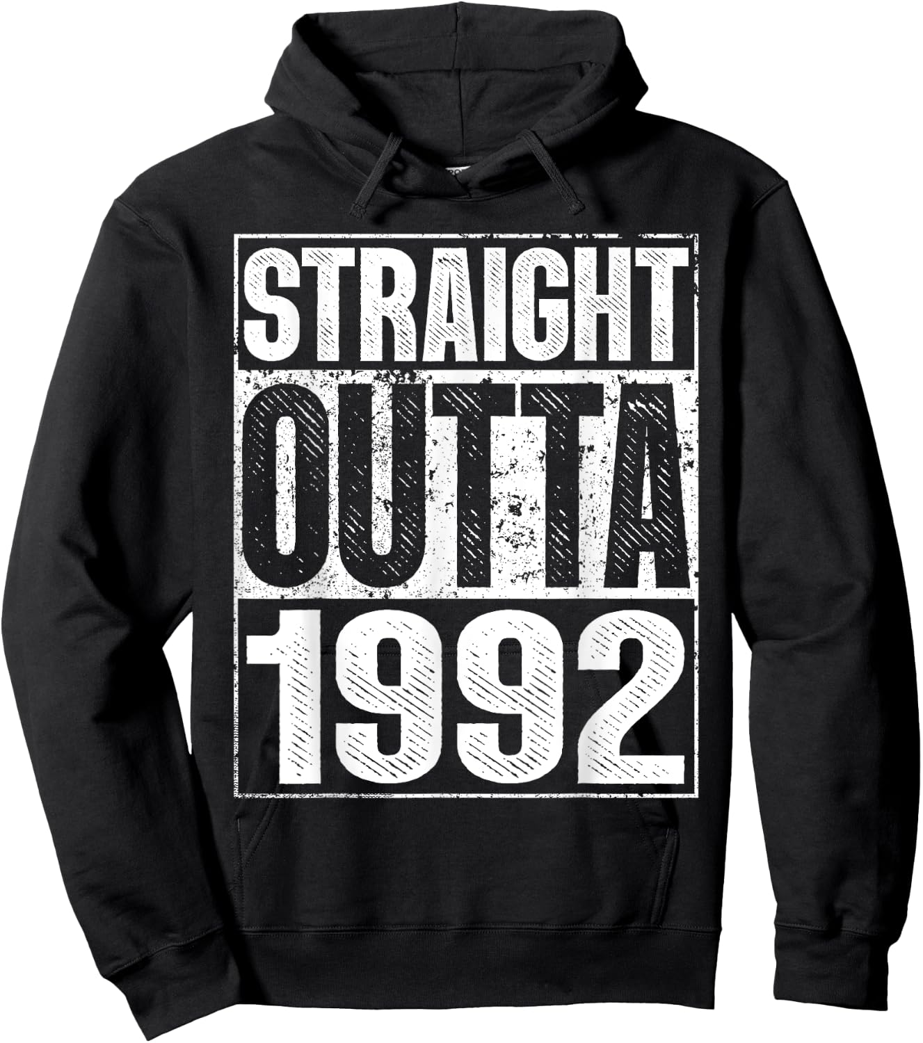 Straight Outta 1992 33rd Bithday GIft 30 Years Old Birthday Hoodie - Hoodie | Black