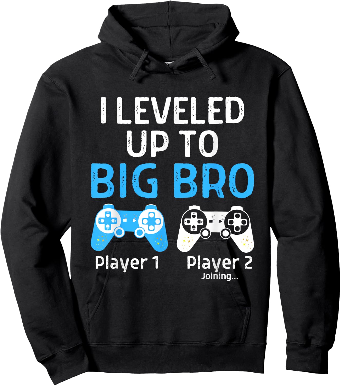 Leveling Up to Big Brother Shirt Video Game Player Hoodie - Hoodie | Black