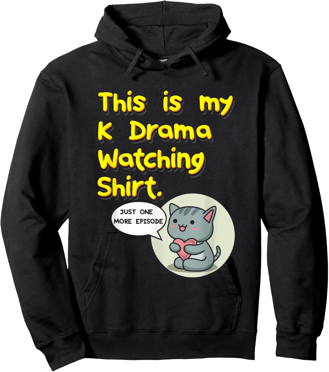 This Is My K-Drama Watching Hoodie - Hoodie | Black