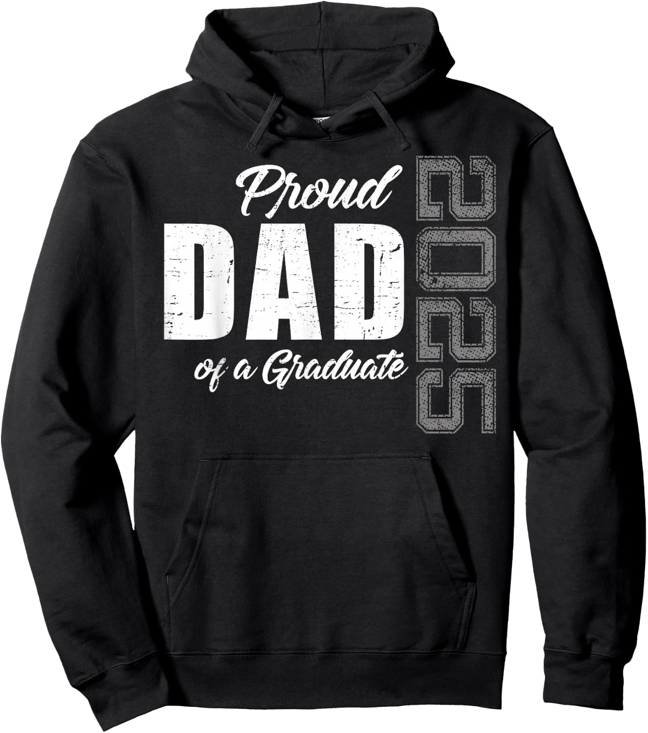 Dad Senior 2025 Proud Dad Of A Class Of 2025 Graduate Gifts Hoodie - Hoodie | Black