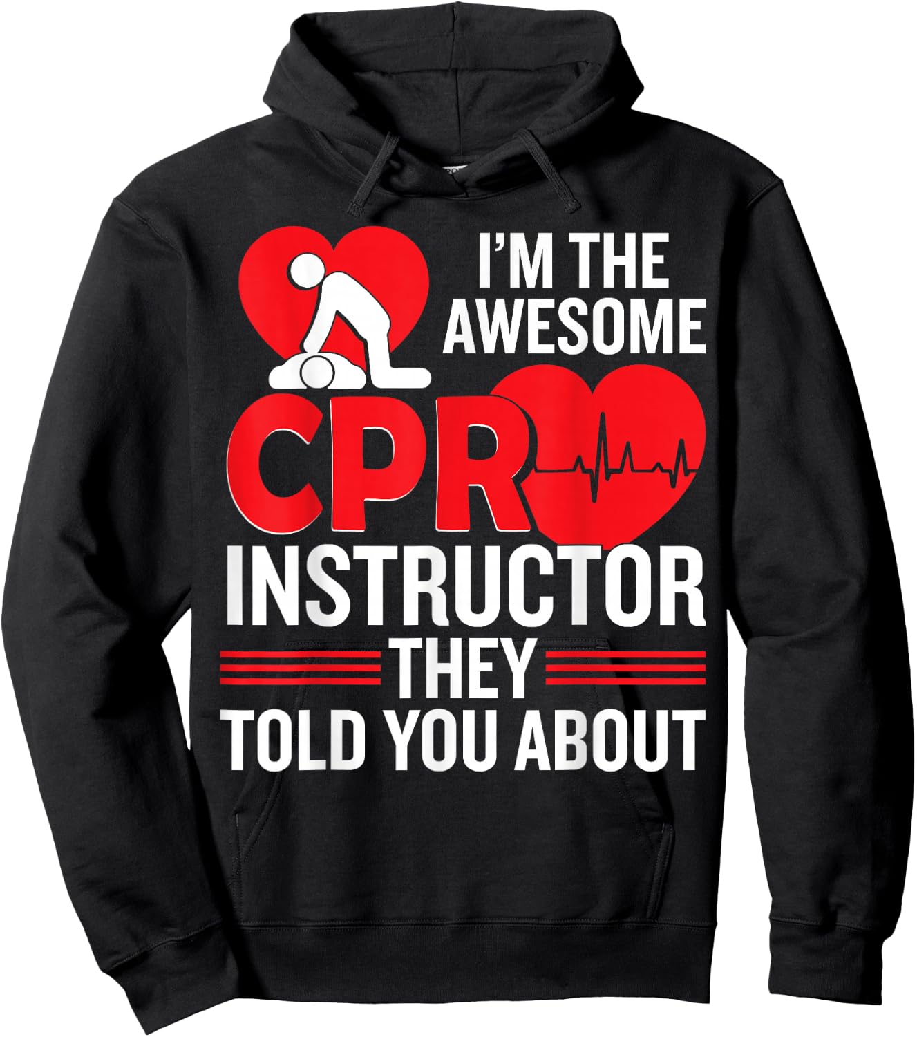 CPR Accessories CPR Manikin Training Service CPR Instructor Hoodie - Hoodie | Black