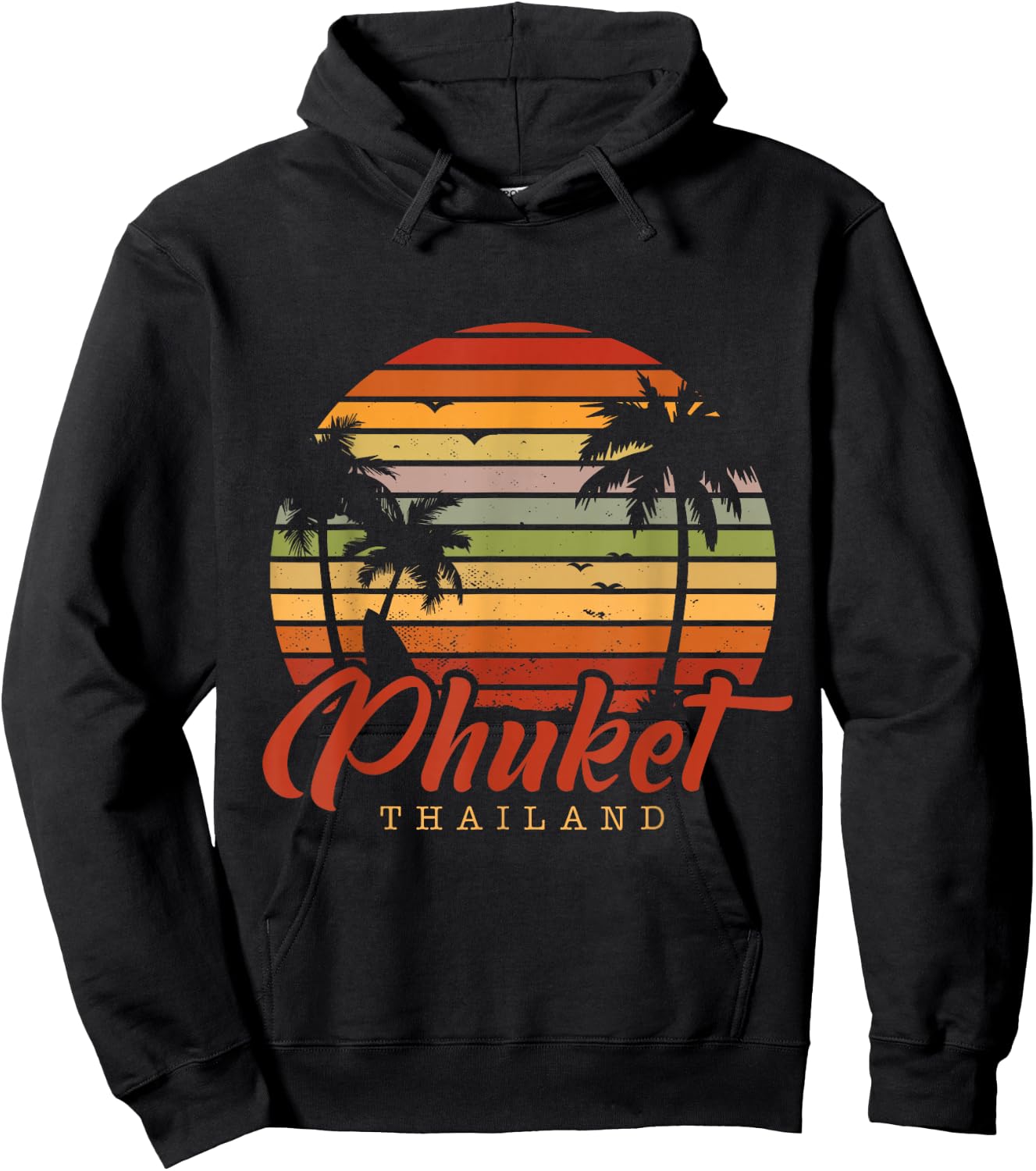 Sunset Tropics Asia Thailand Hoodie - Hoodie | Black