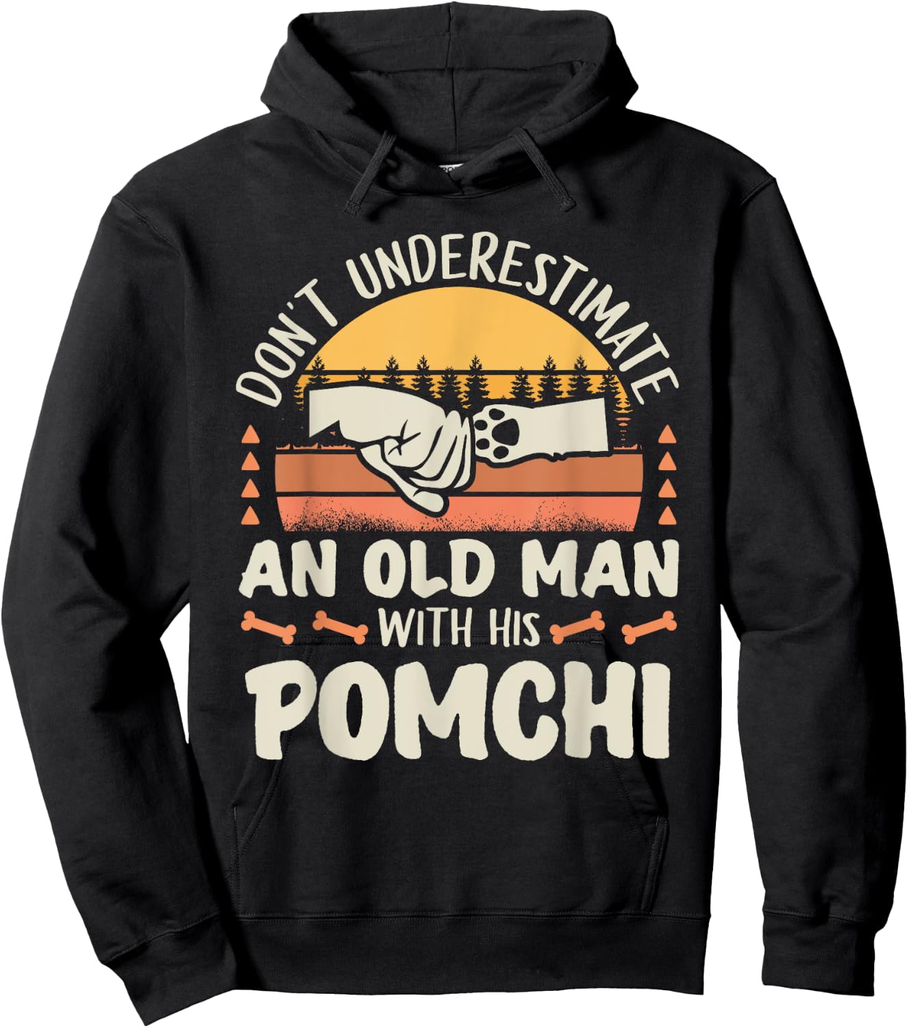 Pomchi Shirt Men Women Dog Mom Dog Lover Hoodie - Hoodie | Black