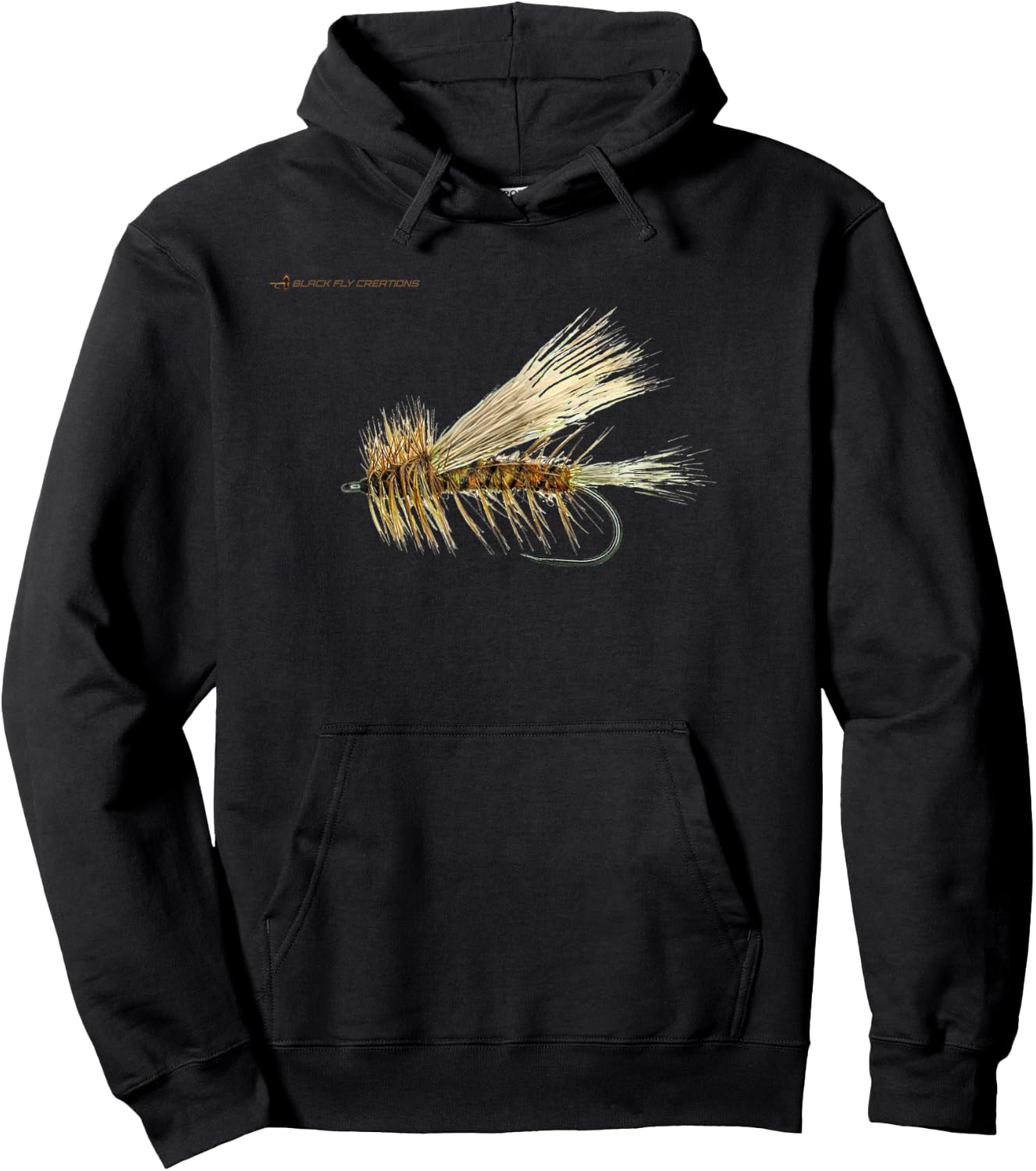 Dry Fly Stimulator Fly Fishing Shirts by Black Fly Hoodie - Hoodie | Black