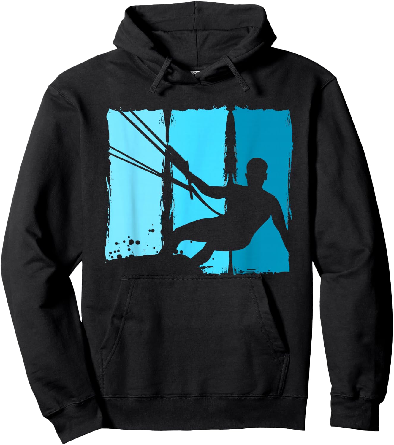 Kitesurf Board Trainer Kite Kiteboarding Kitesurfing Hoodie - Hoodie | Black