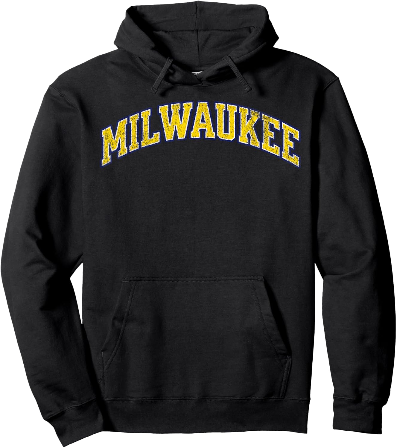 Milwaukee vintage baseball city Hoodie - Hoodie | Black