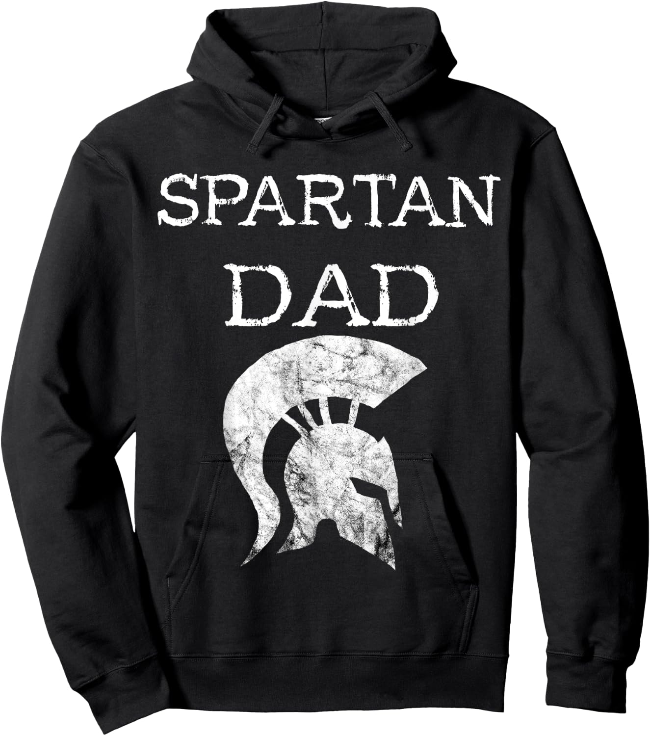 Spartan Dad Spartan Father Gladiators Helmet Spartacus Papa Hoodie - Hoodie | Black