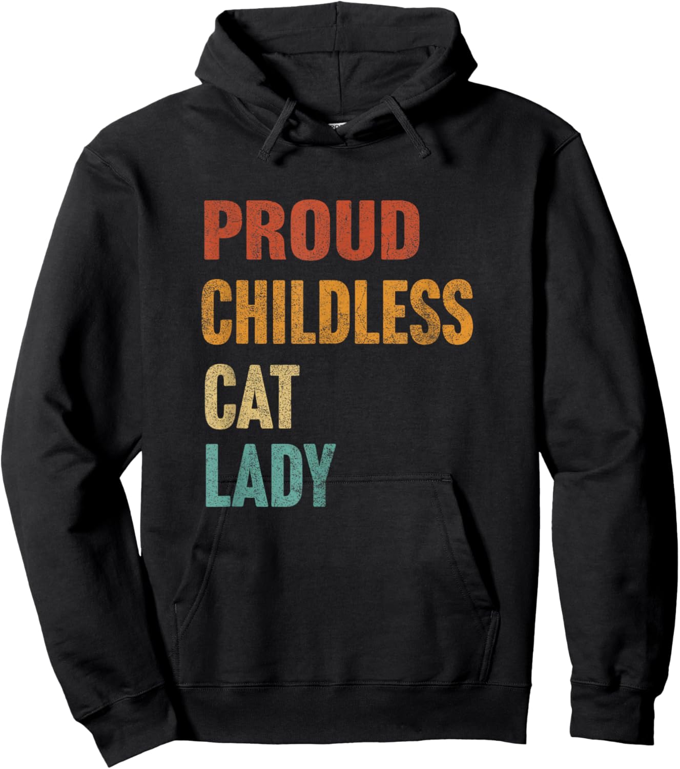 Proud Childless Cat Lady Karma Hoodie - Hoodie | Black