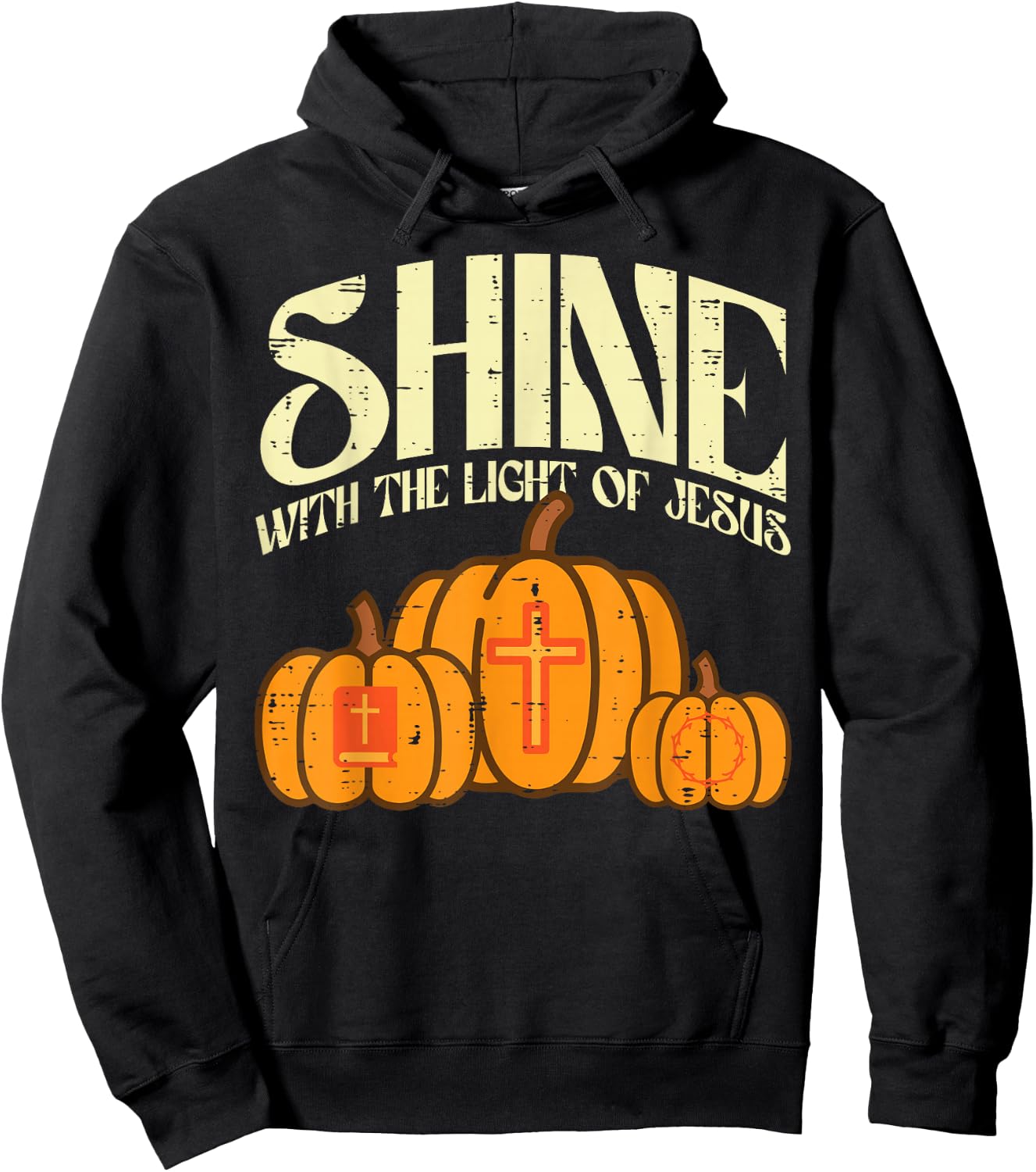 Halloween Shine Light Jesus Costume Christian Men Women Kids Hoodie - Hoodie | Black